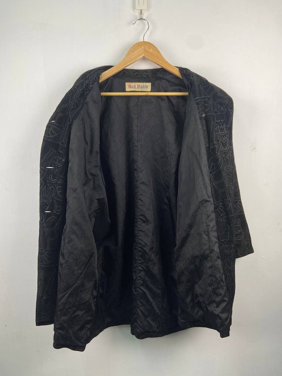 If Six Was Nine Vintage Faded Black Shadow Kinoshita Bussan Suede Coat Size US L / EU 52-54 / 3 - 3 Thumbnail