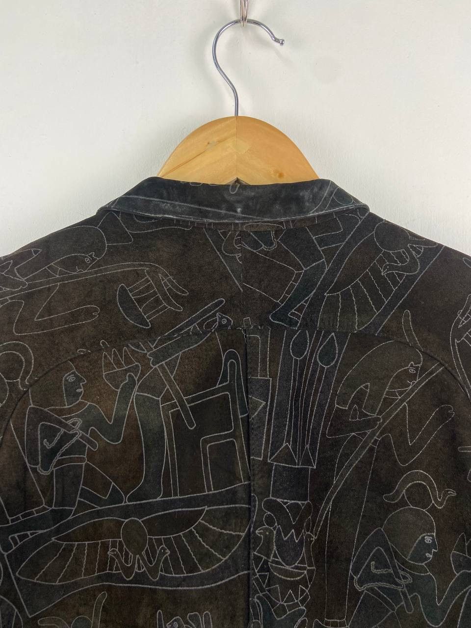 If Six Was Nine Vintage Faded Black Shadow Kinoshita Bussan Suede Coat Size US L / EU 52-54 / 3 - 7 Thumbnail