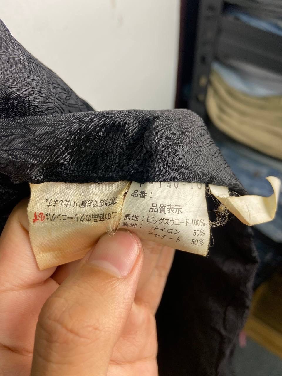 If Six Was Nine Vintage Faded Black Shadow Kinoshita Bussan Suede Coat Size US L / EU 52-54 / 3 - 5 Thumbnail
