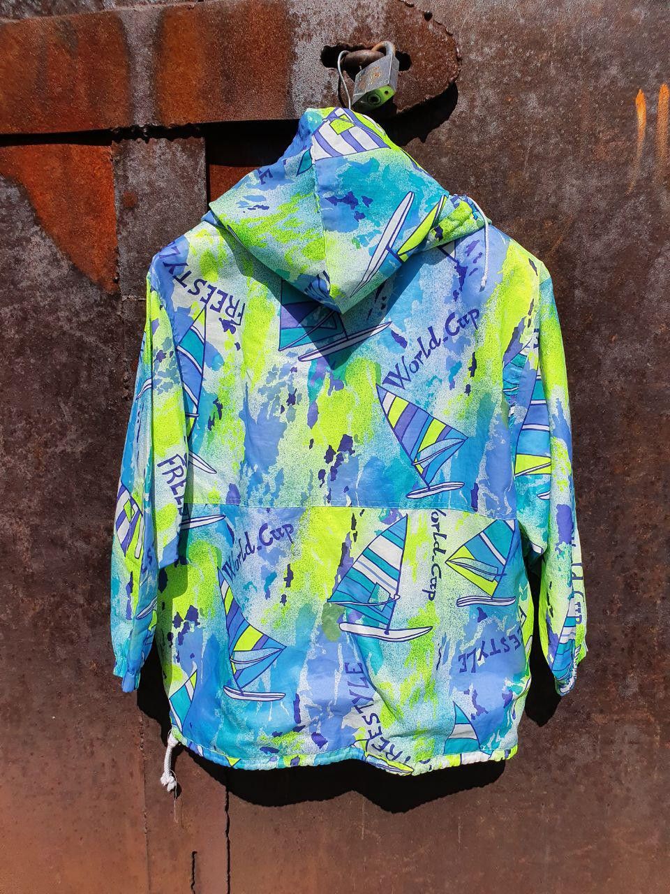 Native Rare Vintage Free Style Abstract Psychedelic Anorak Size US L / EU 52-54 / 3 - 3 Thumbnail