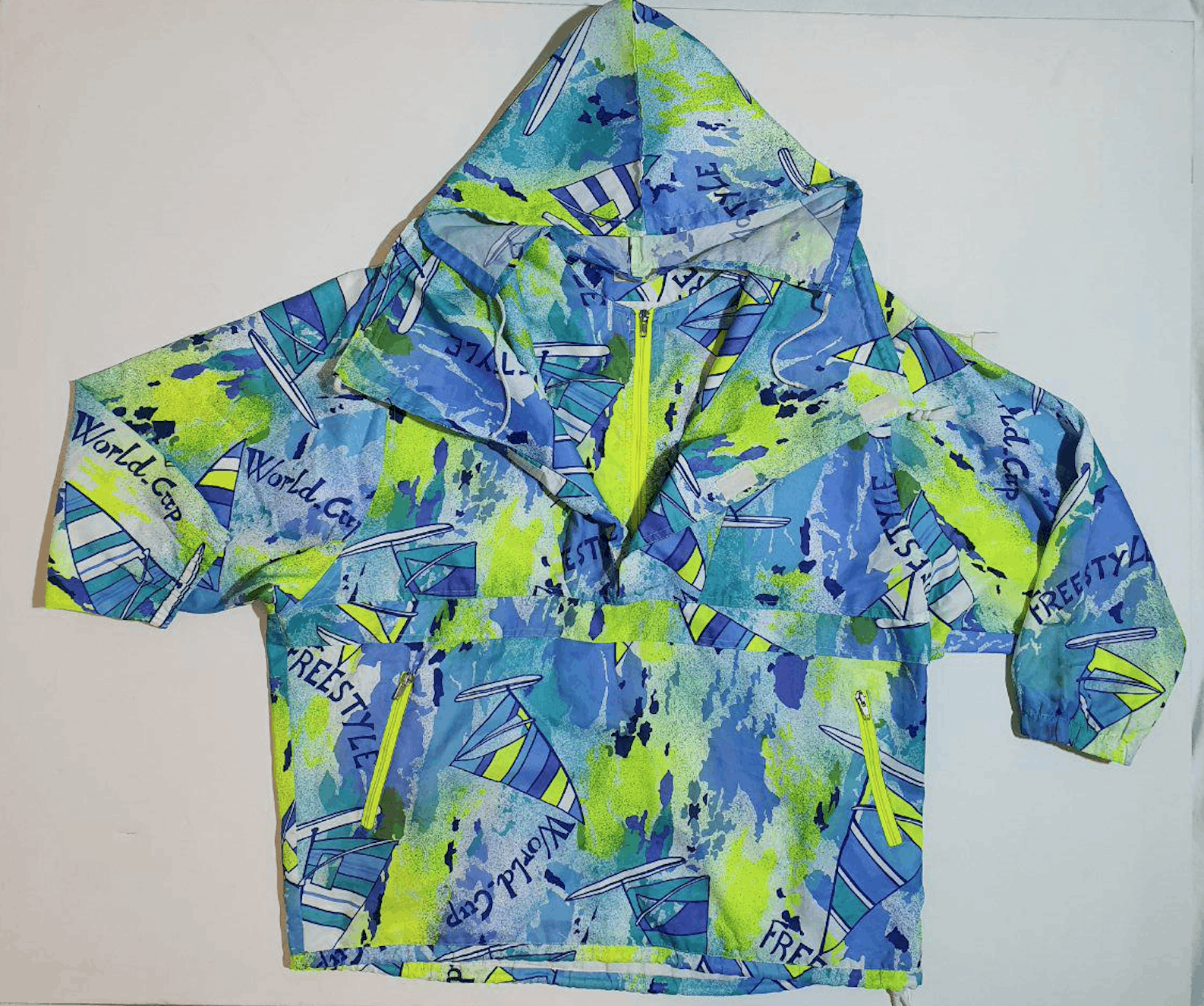 Native Rare Vintage Free Style Abstract Psychedelic Anorak Size US L / EU 52-54 / 3 - 14 Thumbnail