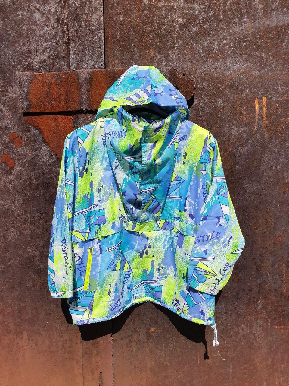 Native Rare Vintage Free Style Abstract Psychedelic Anorak Size US L / EU 52-54 / 3 - 2 Thumbnail