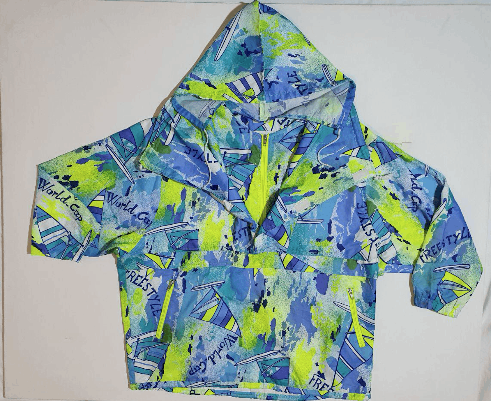 Native Rare Vintage Free Style Abstract Psychedelic Anorak Size US L / EU 52-54 / 3 - 4 Thumbnail
