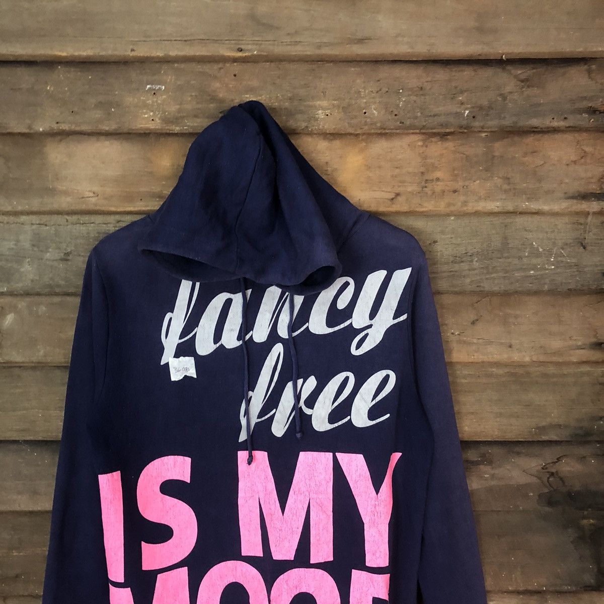 Japanese Brand Park Girl Blue Faded Sweasthirt hoodie #360B Size L / US 10 / IT 46 - 2 Thumbnail