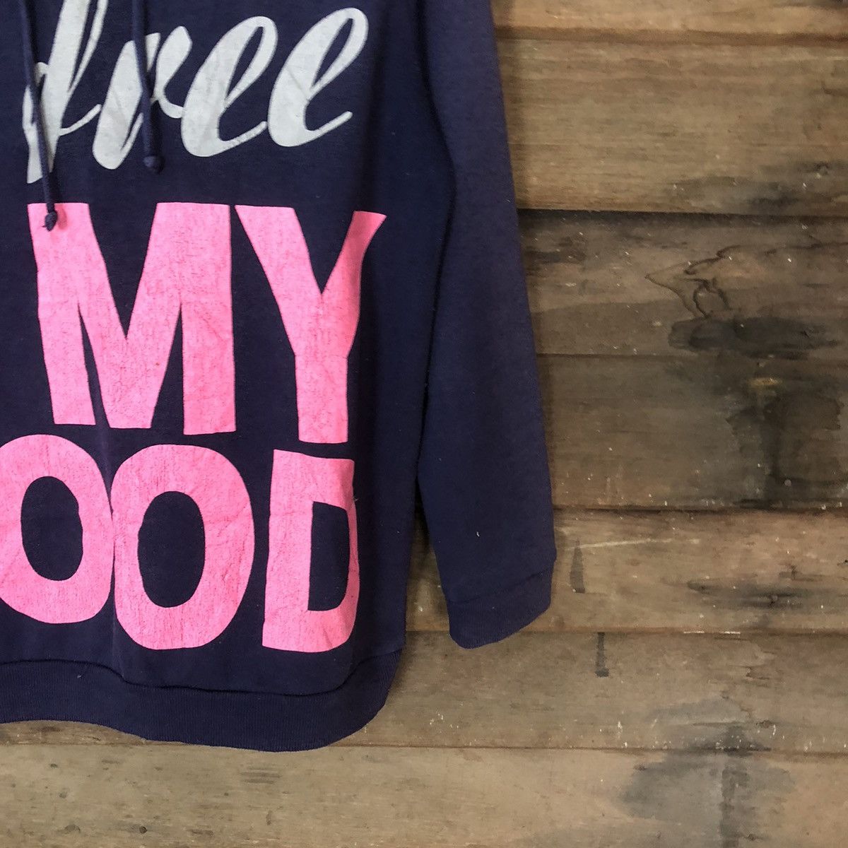 Japanese Brand Park Girl Blue Faded Sweasthirt hoodie #360B Size L / US 10 / IT 46 - 5 Thumbnail