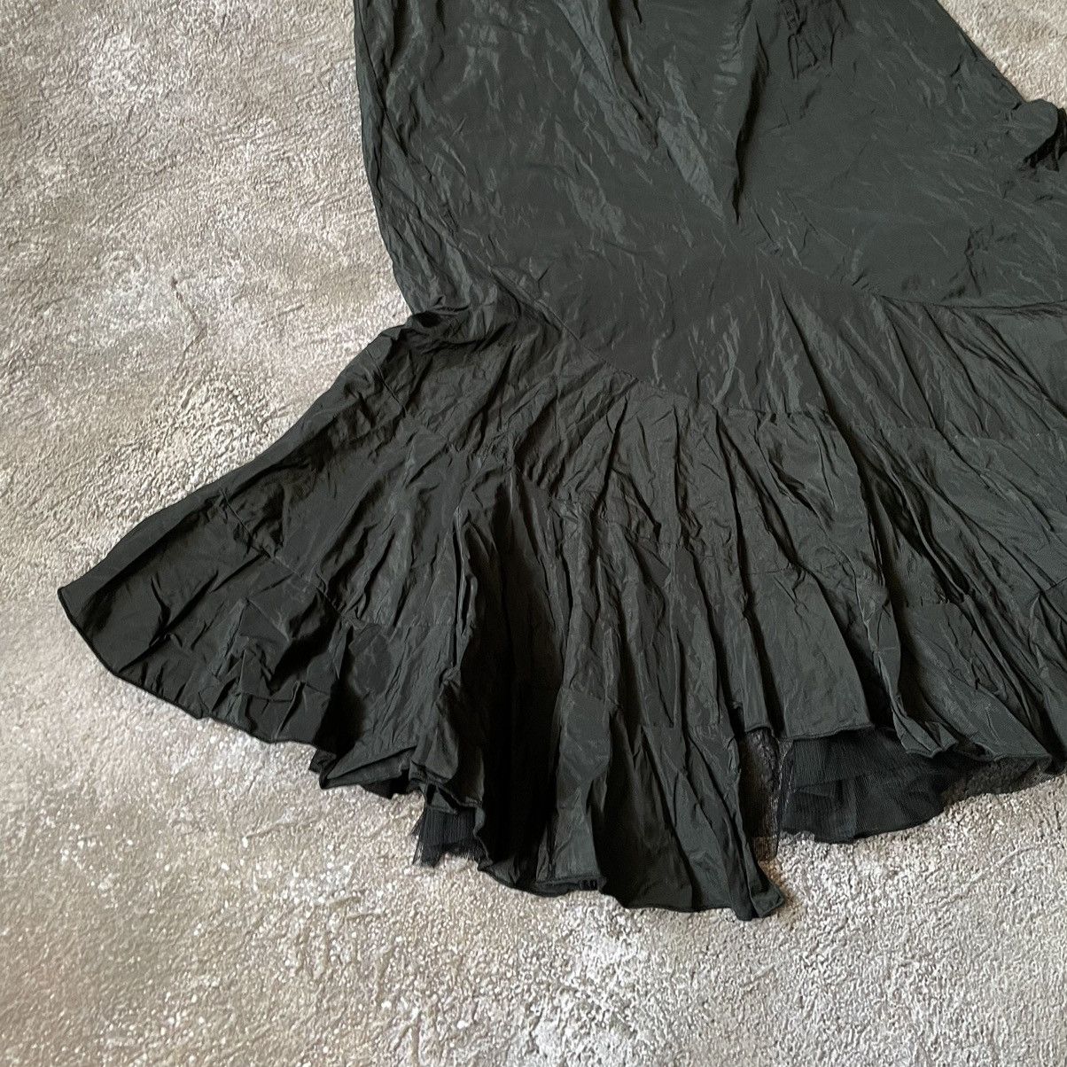 Vintage Vintage 90s Black Maxi Skirt Pleated Grunge Y2K Washed 38 Size 26" / US 2 / IT 38 - 3 Thumbnail
