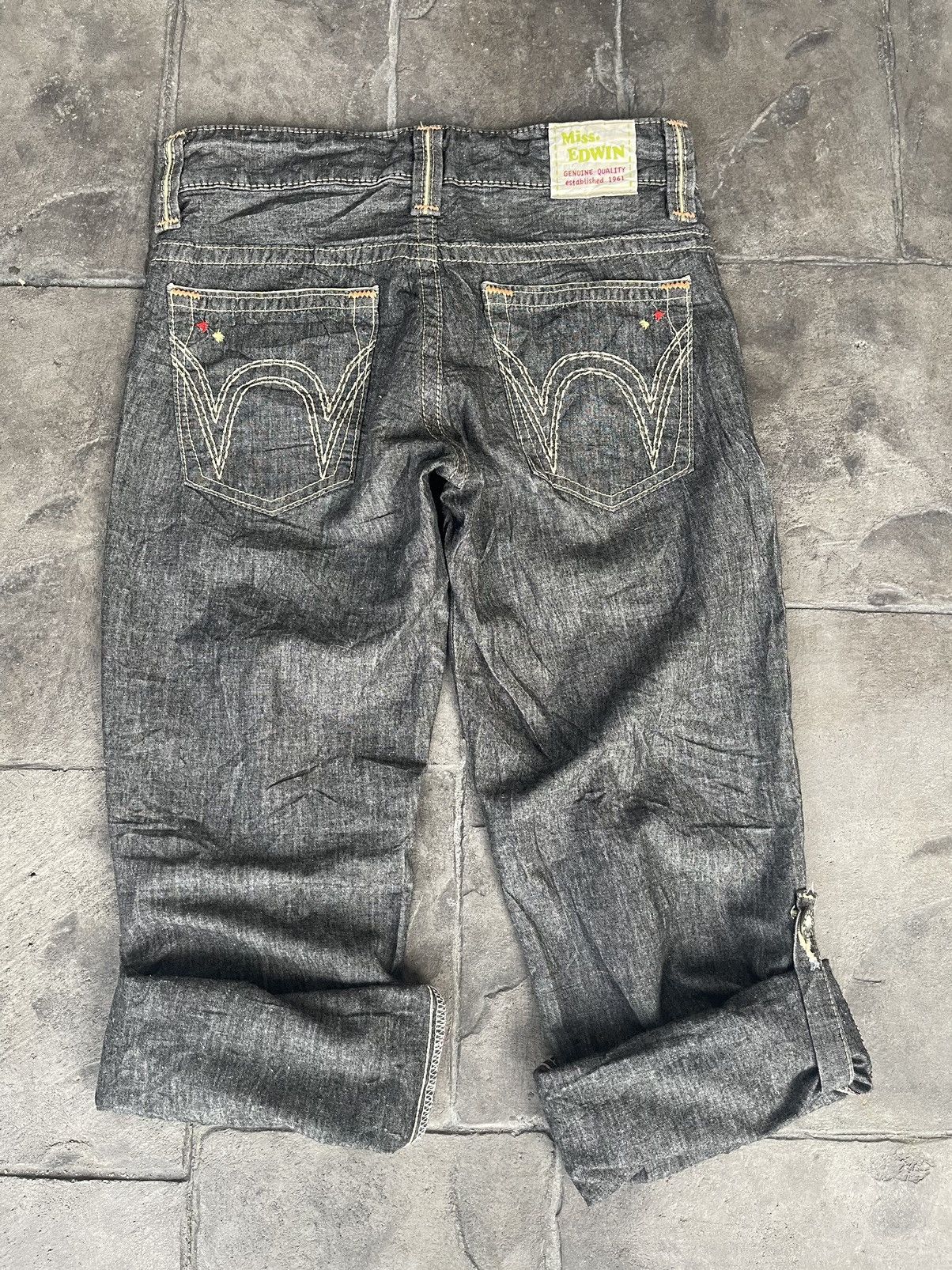 Edwin JAPAN MADE Miss Edwin Jeans Size 28" / US 6 / IT 42 - 3 Thumbnail
