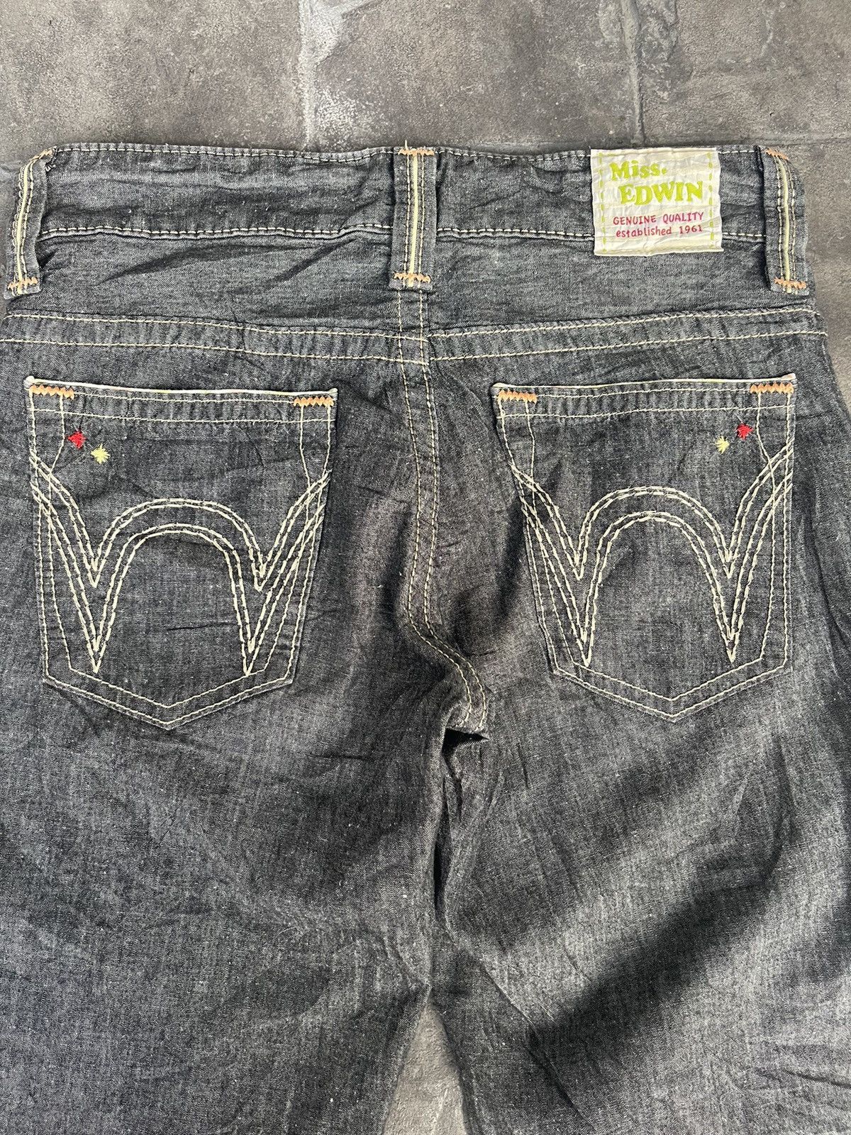 Edwin JAPAN MADE Miss Edwin Jeans Size 28" / US 6 / IT 42 - 4 Thumbnail
