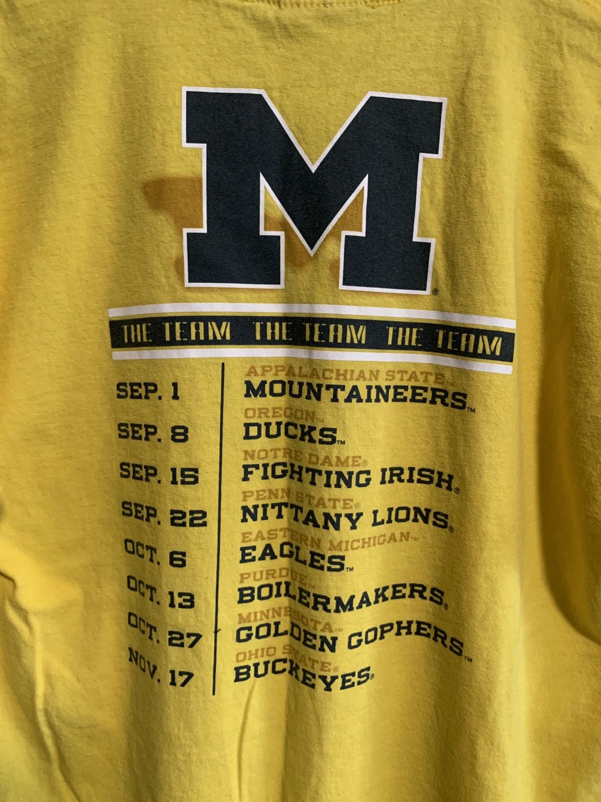 NFL × Nike × Vintage 2007 Nike Michigan College Football tee Size US L / EU 52-54 / 3 - 5 Thumbnail