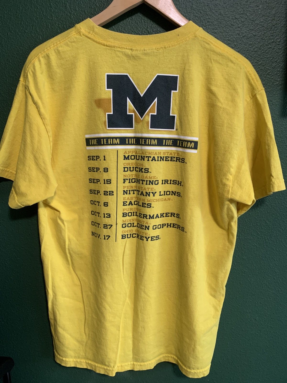NFL × Nike × Vintage 2007 Nike Michigan College Football tee Size US L / EU 52-54 / 3 - 4 Thumbnail