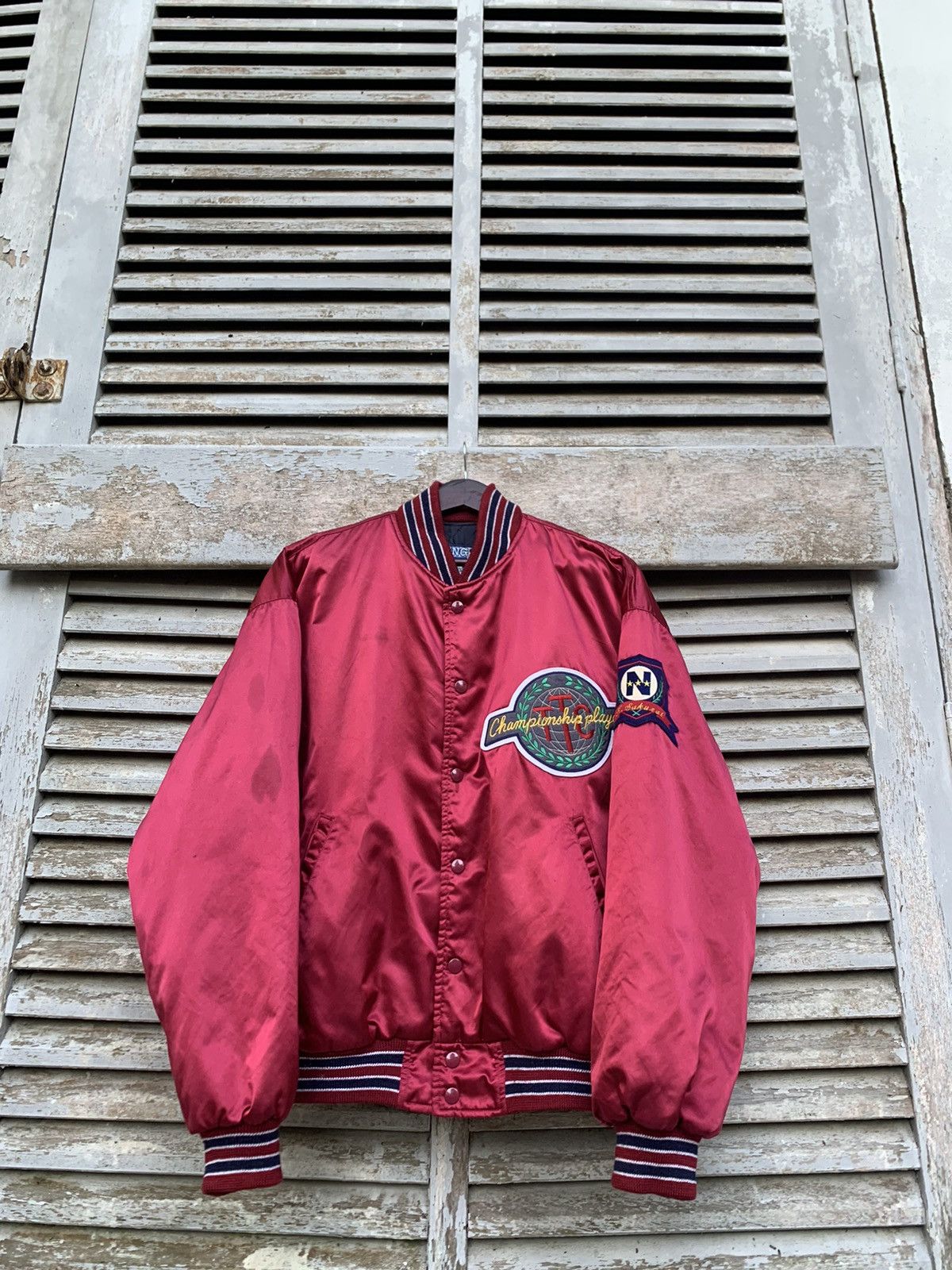 Vintage 👹Vintage NANZAN UNIV 1949 Maroon Varsity Jacket Size US M / EU 48-50 / 2 - 7 Thumbnail