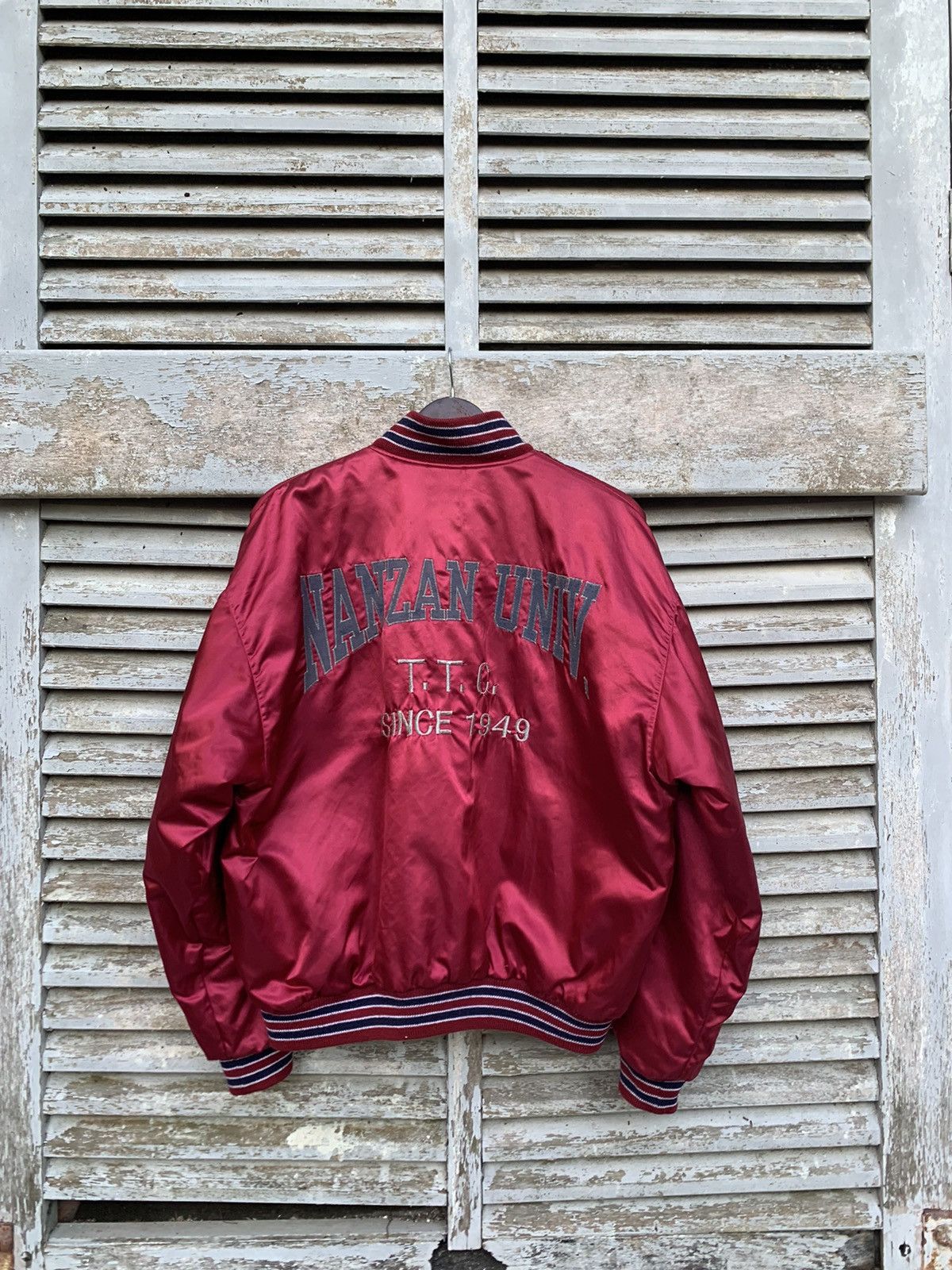 Vintage 👹Vintage NANZAN UNIV 1949 Maroon Varsity Jacket Size US M / EU 48-50 / 2 - 10 Thumbnail