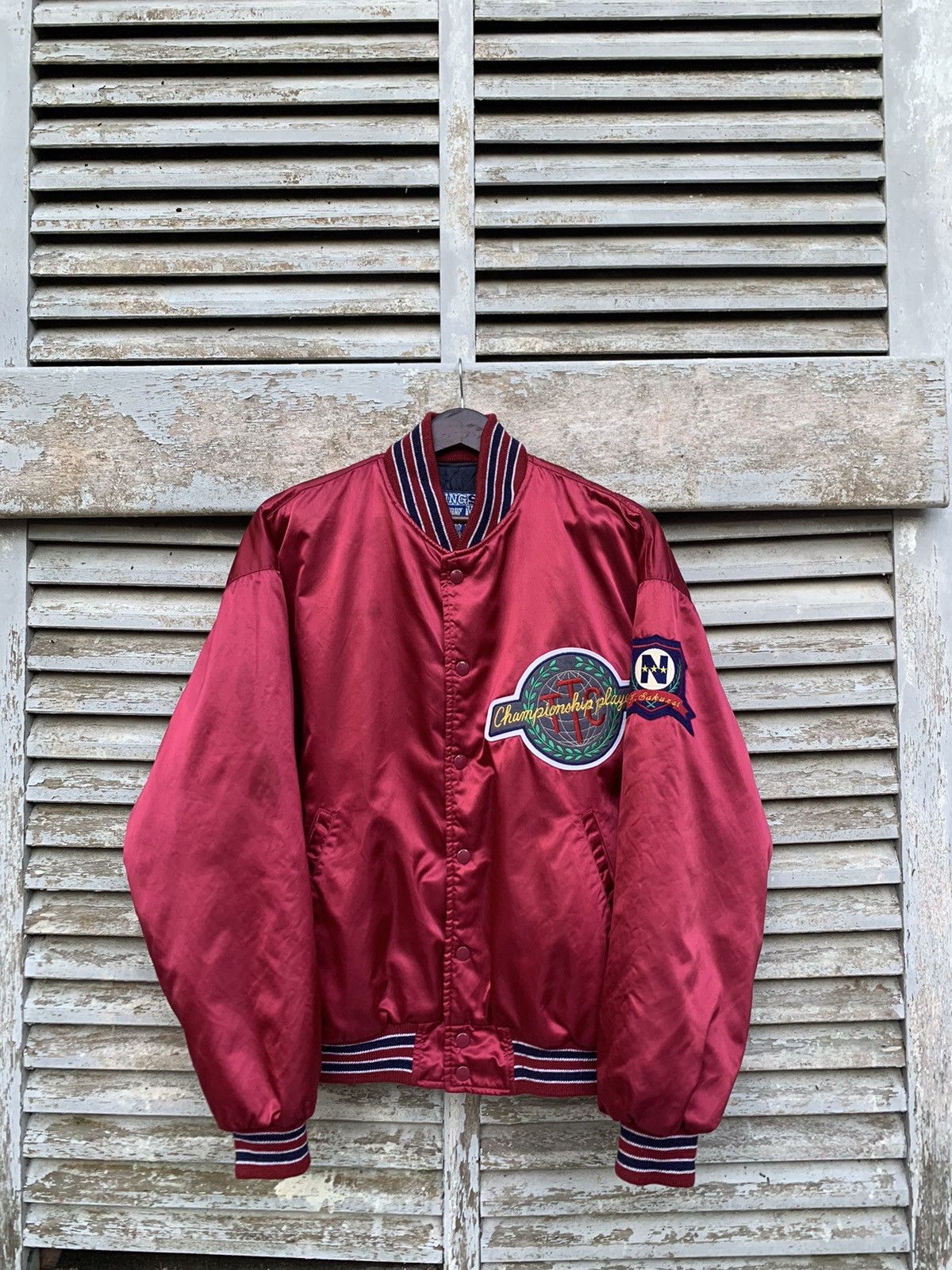 Vintage 👹Vintage NANZAN UNIV 1949 Maroon Varsity Jacket Size US M / EU 48-50 / 2 - 5 Thumbnail