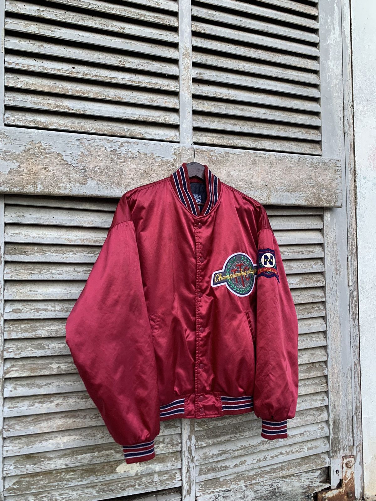 Vintage 👹Vintage NANZAN UNIV 1949 Maroon Varsity Jacket Size US M / EU 48-50 / 2 - 4 Thumbnail