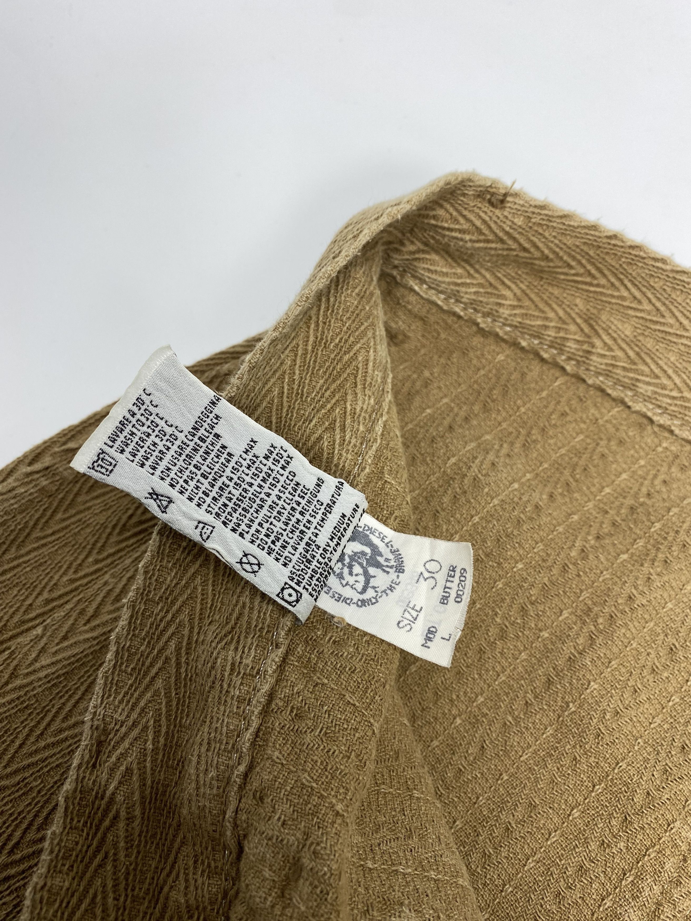 Diesel × Vintage Diesel 90s Vintage Creased Chevron Weave Washed Jeans Size US 30 / EU 46 - 5 Thumbnail