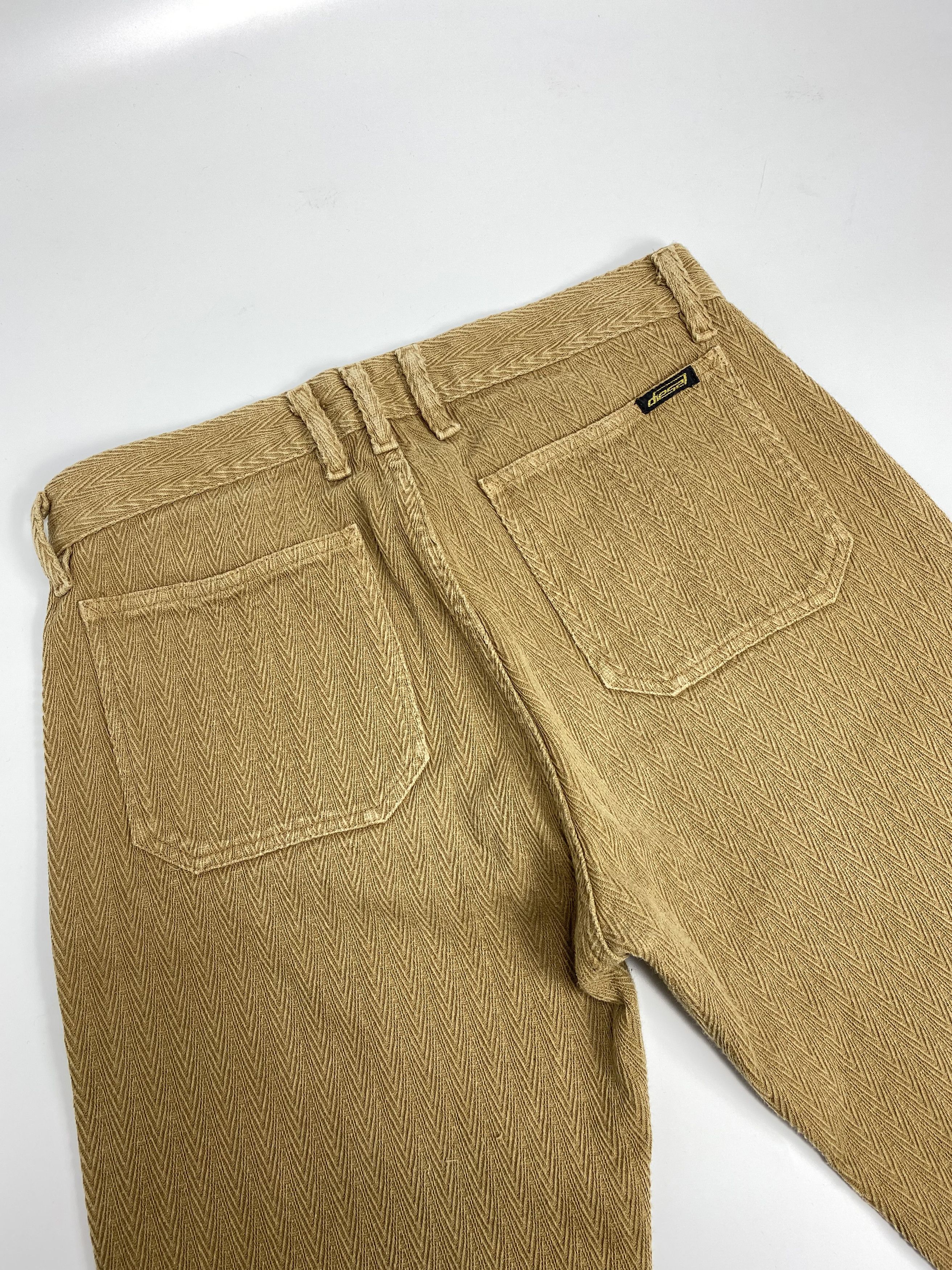 Diesel × Vintage Diesel 90s Vintage Creased Chevron Weave Washed Jeans Size US 30 / EU 46 - 8 Thumbnail