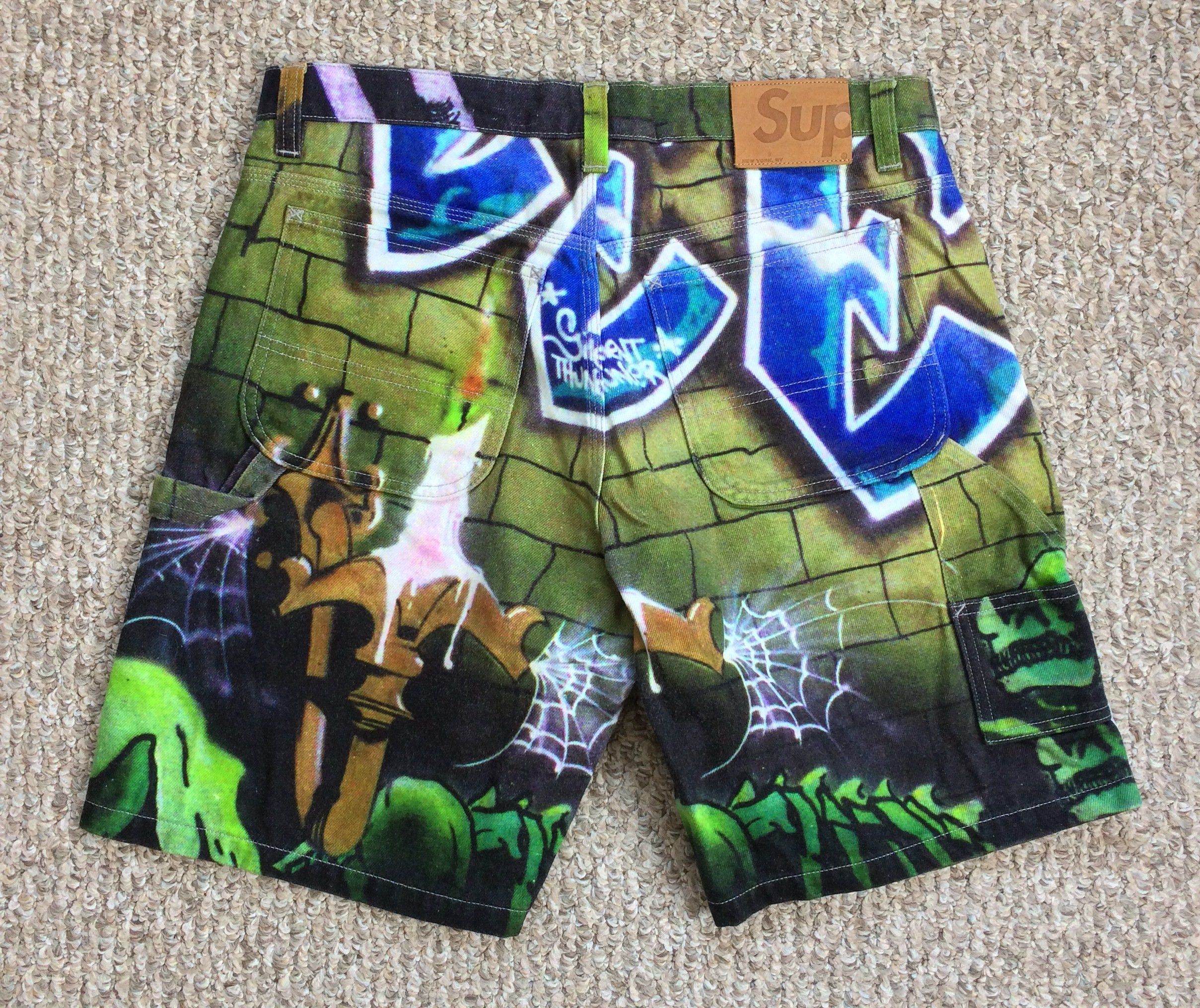 Supreme S/S 2018 Supreme Lion's Den Painter Shorts Size US 32 / EU 48 - 3 Thumbnail