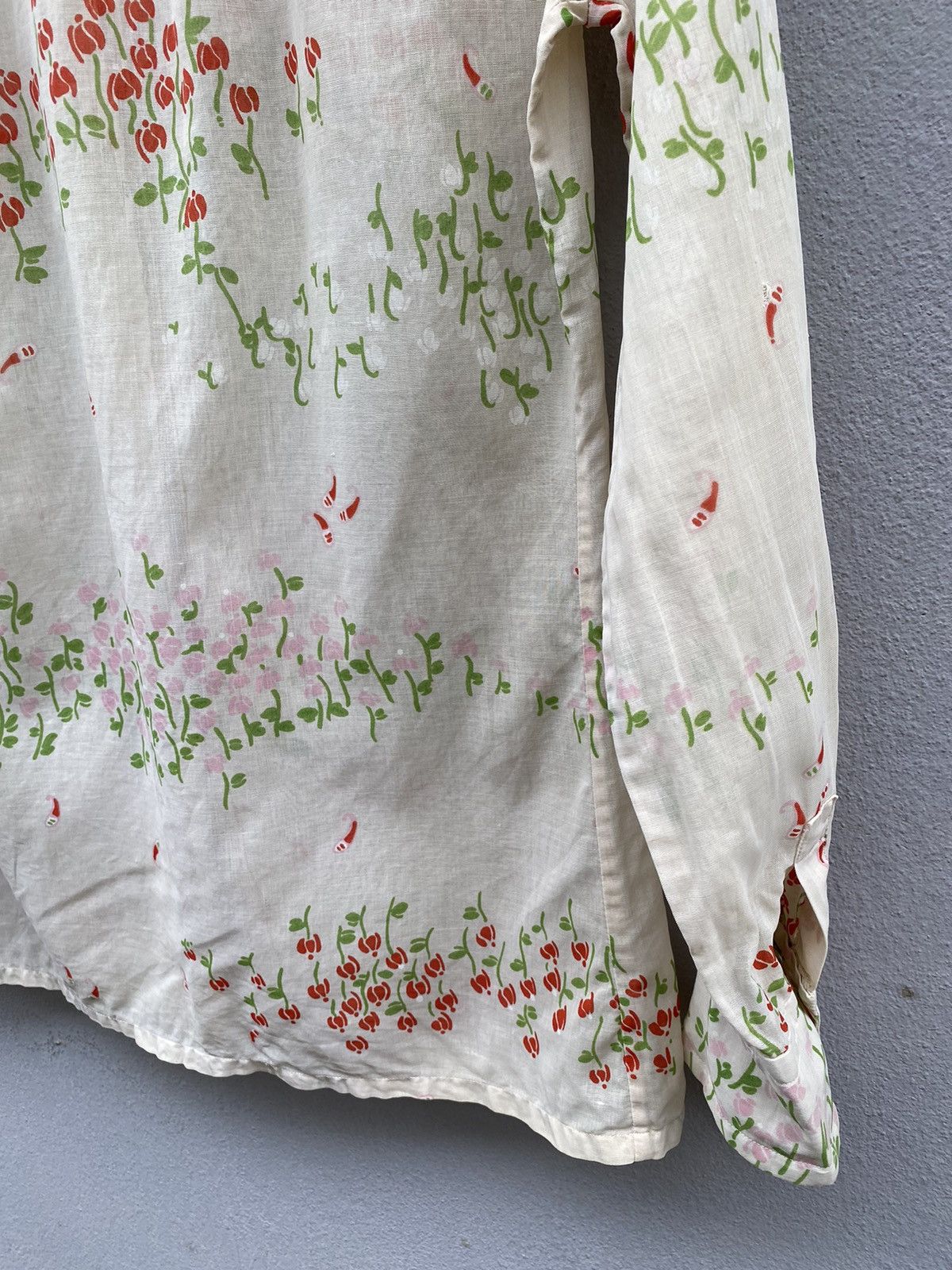 Christian Dior Monsieur 🔥MEGA RARE🔥 Vintage 80s CHRISTIAN DIOR Roses Blouse Size M / US 6-8 / IT 42-44 - 18 Thumbnail