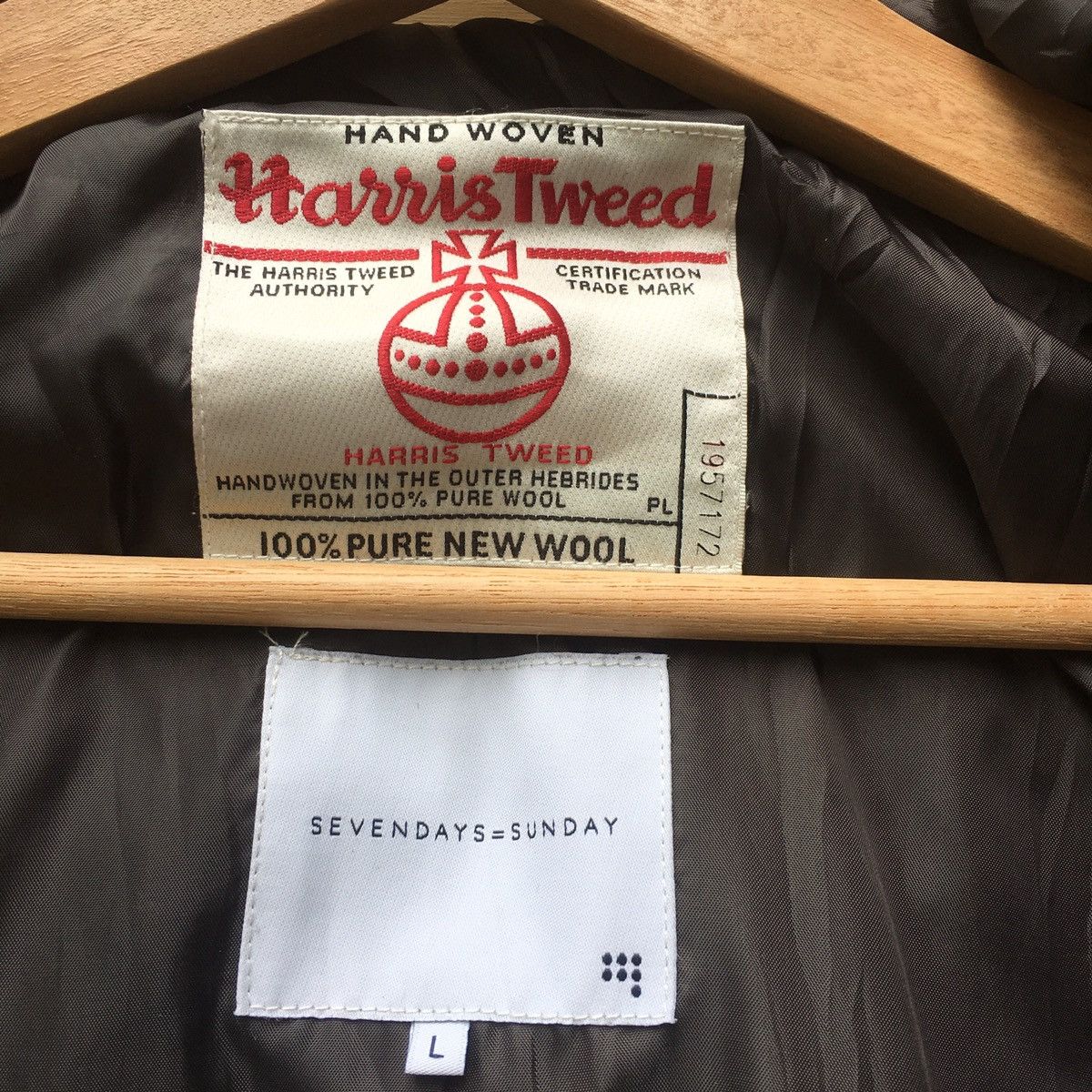 Harris Tweed Harris Tweed Wool Duffle Coat Hoodie Size US M / EU 48-50 / 2 - 11 Thumbnail