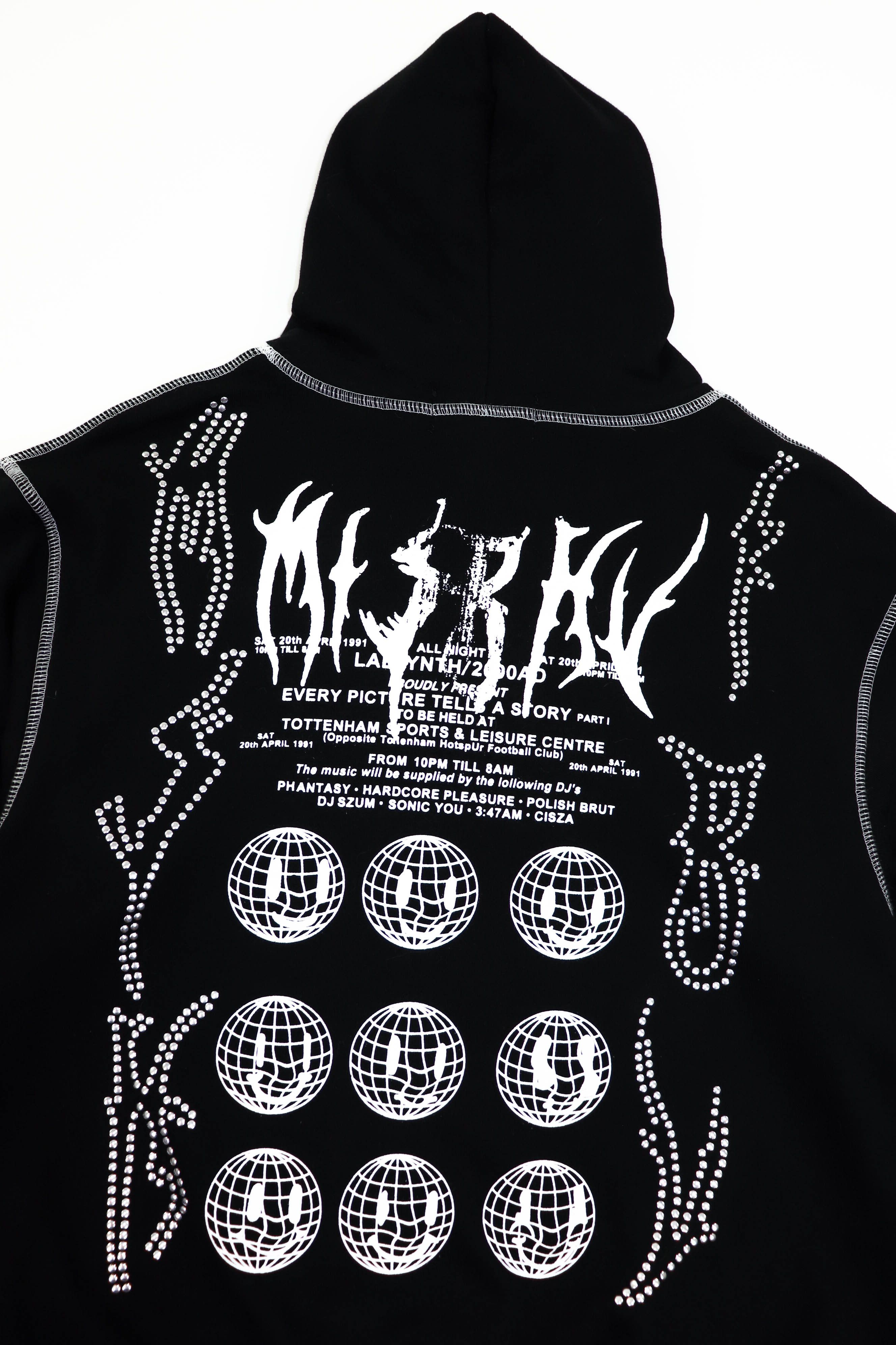 Misbhv MISBHV Made in Poland Graphics Black White Split Hoodie Size US M / EU 48-50 / 2 - 4 Thumbnail
