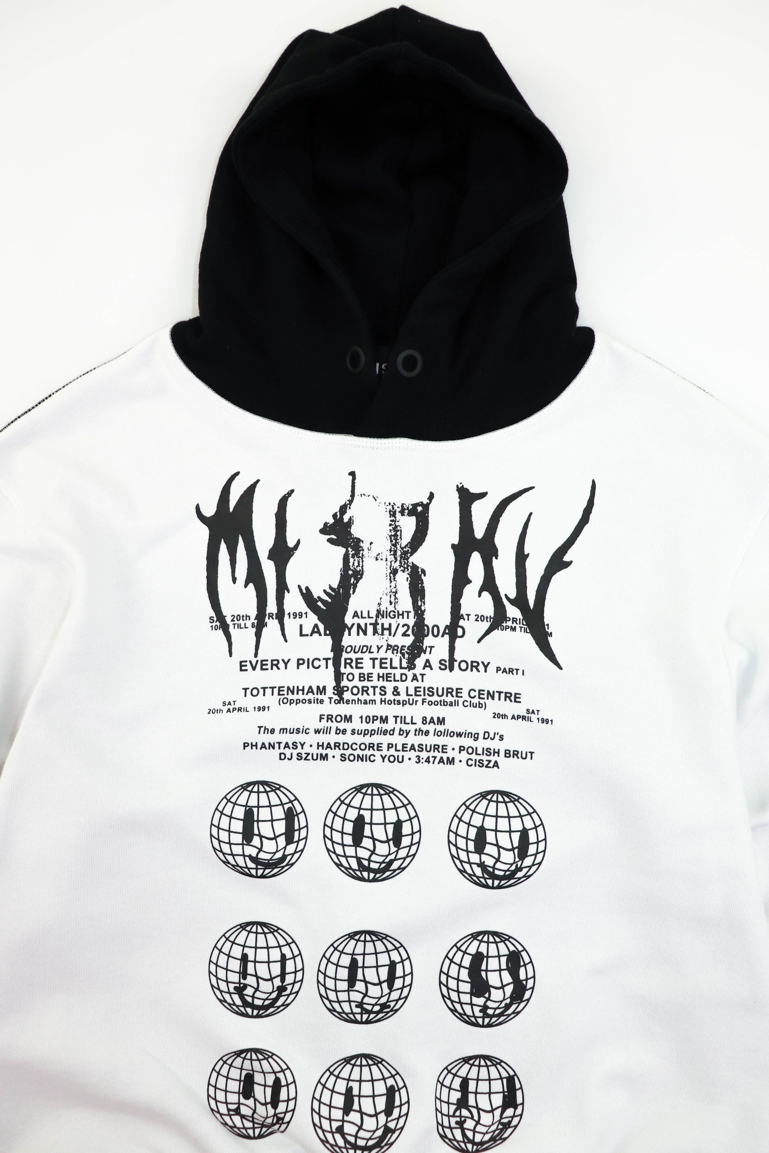 Misbhv MISBHV Made in Poland Graphics Black White Split Hoodie Size US M / EU 48-50 / 2 - 3 Thumbnail