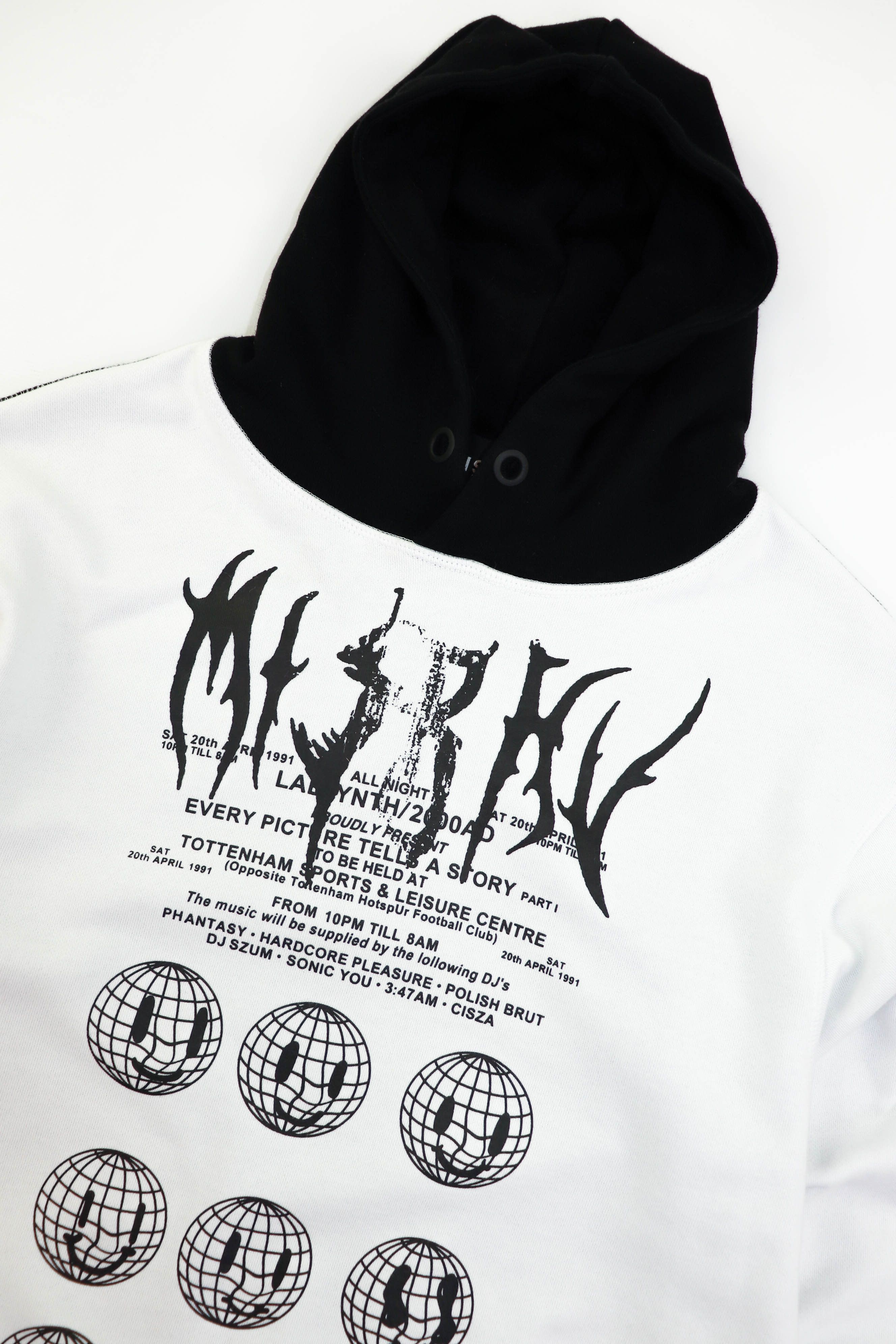 Misbhv MISBHV Made in Poland Graphics Black White Split Hoodie Size US M / EU 48-50 / 2 - 7 Thumbnail