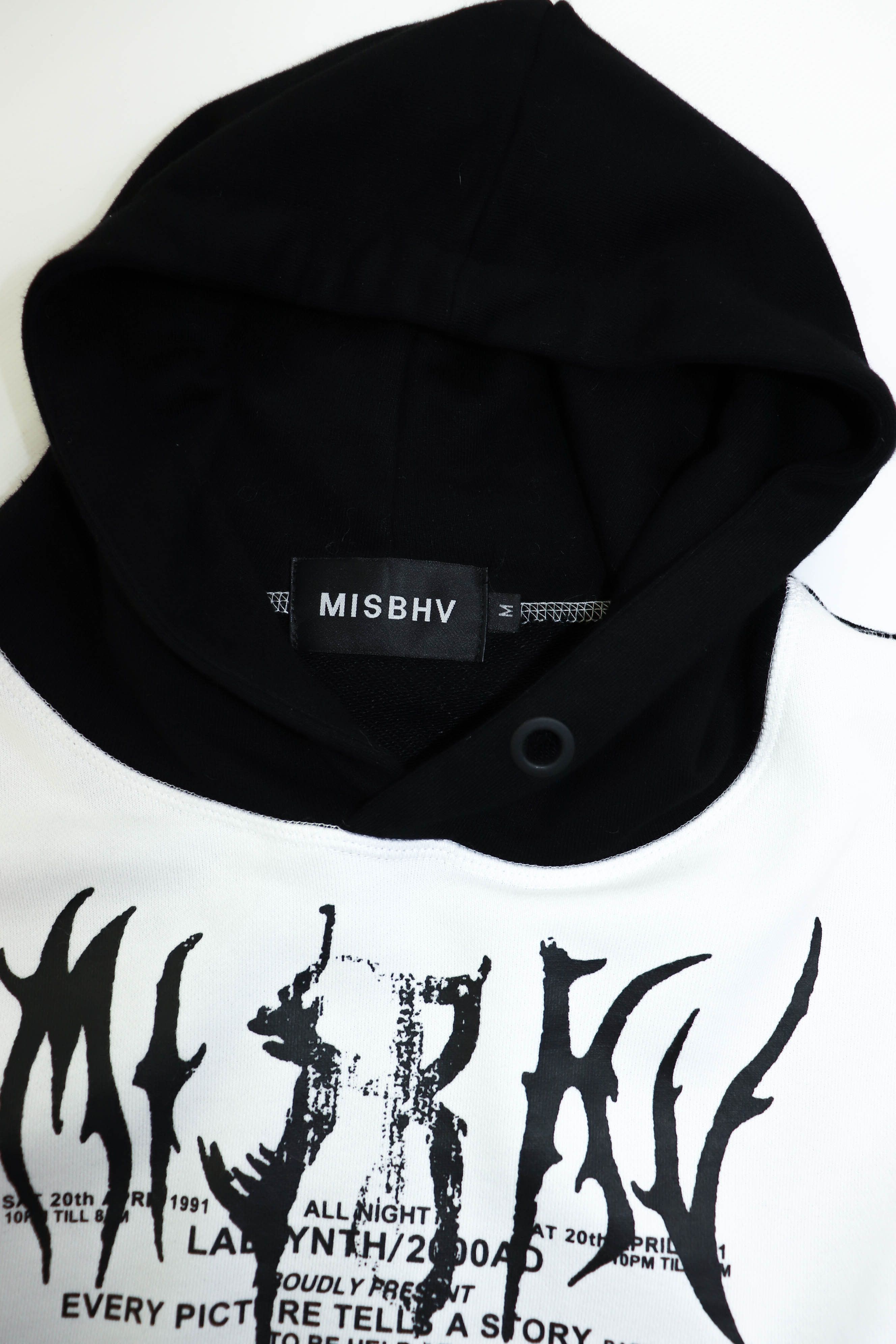 Misbhv MISBHV Made in Poland Graphics Black White Split Hoodie Size US M / EU 48-50 / 2 - 12 Thumbnail