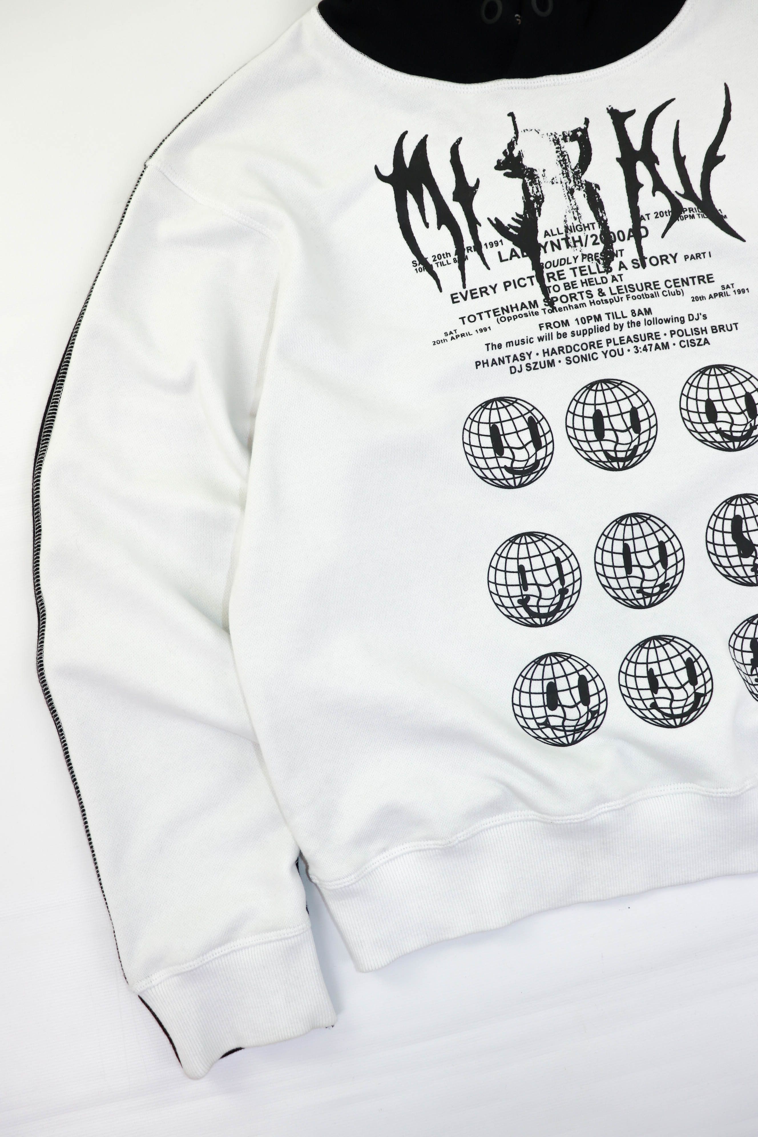 Misbhv MISBHV Made in Poland Graphics Black White Split Hoodie Size US M / EU 48-50 / 2 - 5 Thumbnail