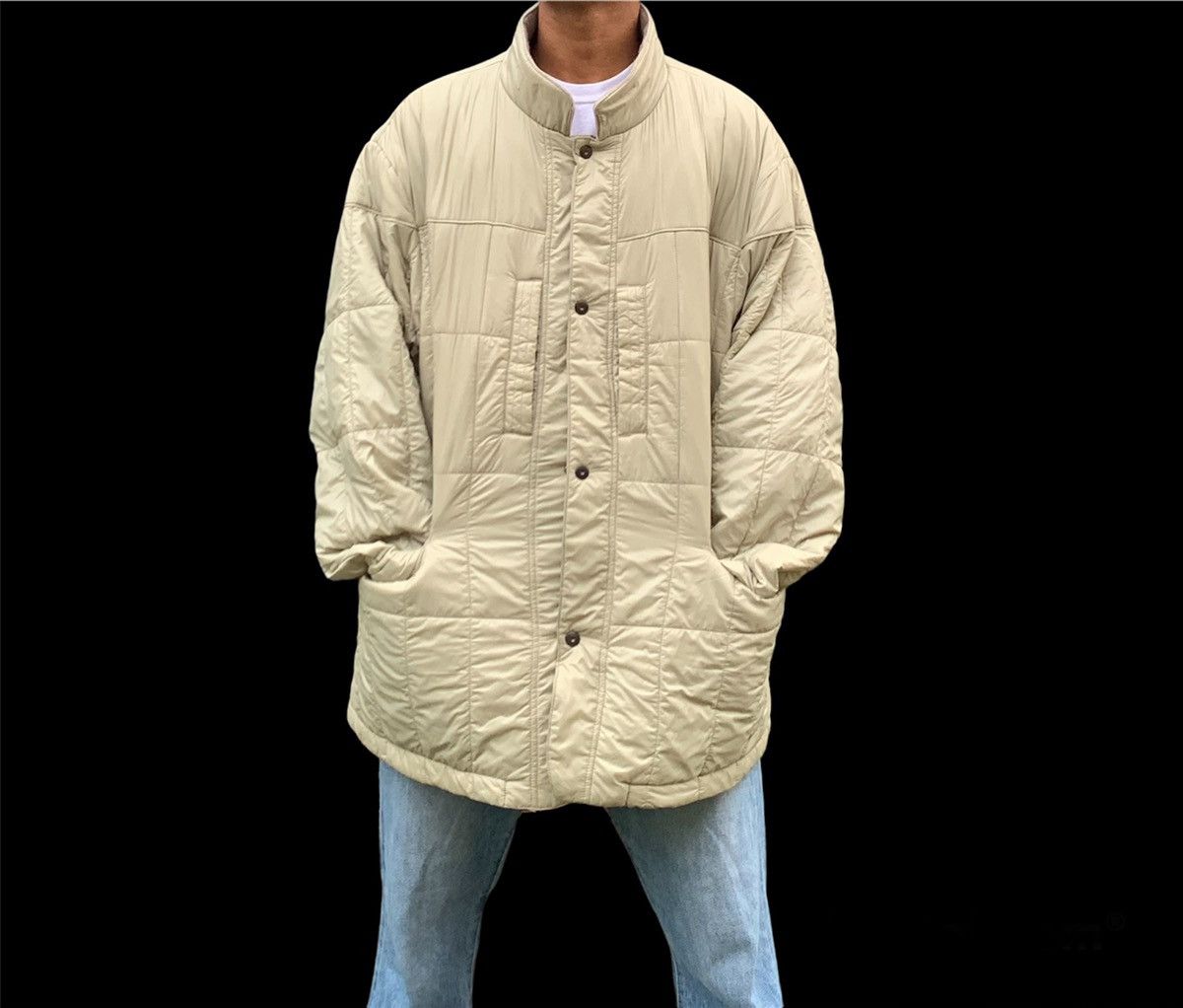Japanese Brand 🪖versized D Homme A Homme Warmal Cream Puffer Jacket Size US XXL / EU 58 / 5 - 8 Thumbnail