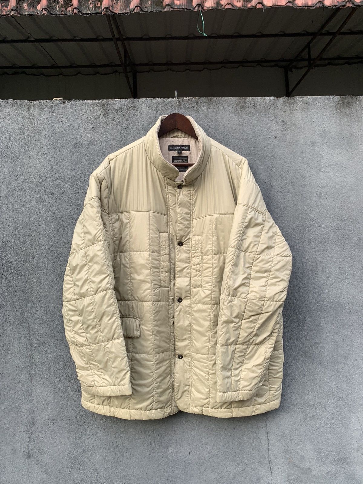 Japanese Brand 🪖versized D Homme A Homme Warmal Cream Puffer Jacket Size US XXL / EU 58 / 5 - 4 Thumbnail