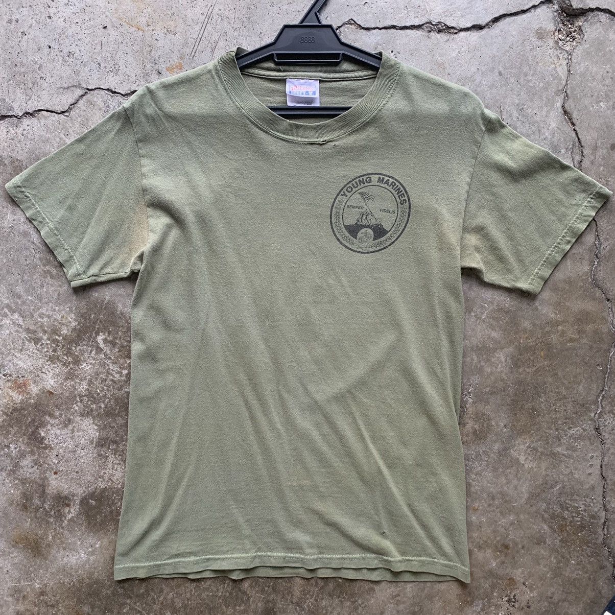 Hanes × Vintage United States Marine Corps vintage green tshirt tee Size US S / EU 44-46 / 1 - 2 Thumbnail
