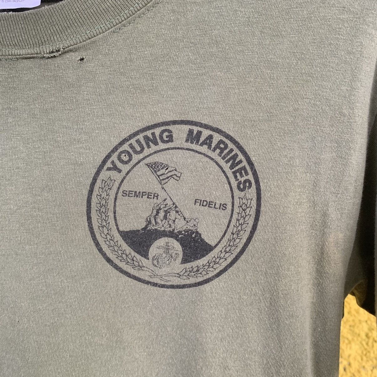 Hanes × Vintage United States Marine Corps vintage green tshirt tee Size US S / EU 44-46 / 1 - 12 Thumbnail