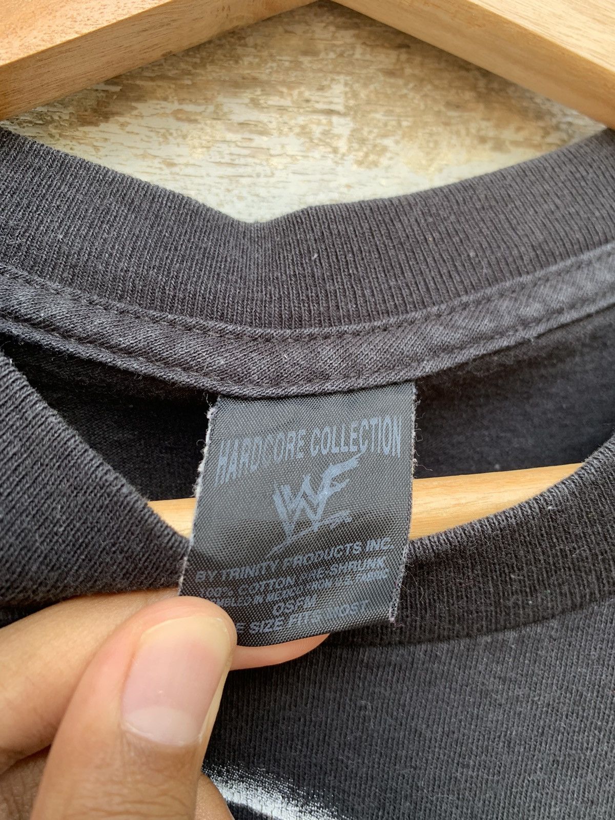 Vintage 👹1999 VTG WWE THE ROCK (PROFESSIONAL HARDCORE WRESTLER) Size US L / EU 52-54 / 3 - 7 Thumbnail