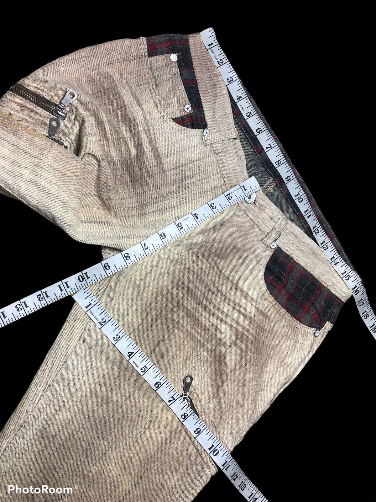 In The Attic ZIPPER DISTRESSED WASHED DENIM BY IN THE ATTIC Size US 32 / EU 48 - 5 Thumbnail