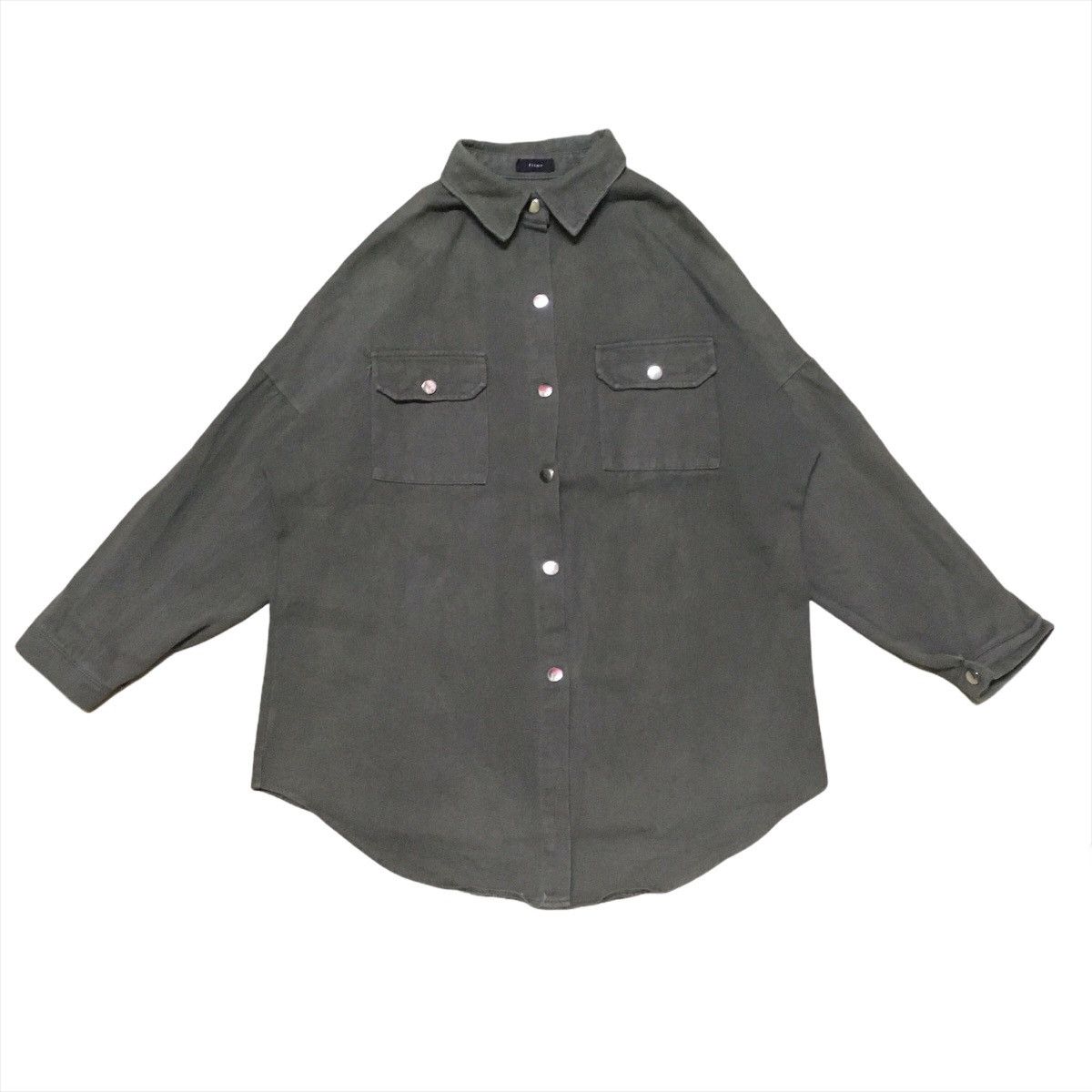 Japanese Brand Japanese Brand Military Army Olive green Button up Shirt Size US L / EU 52-54 / 3 - 1 Thumbnail