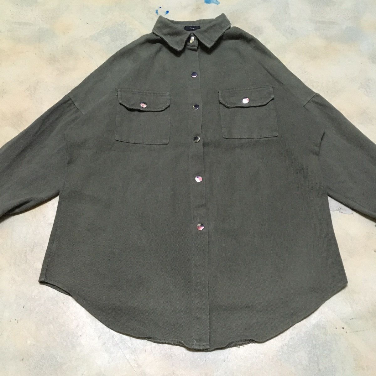 Japanese Brand Japanese Brand Military Army Olive green Button up Shirt Size US L / EU 52-54 / 3 - 3 Thumbnail