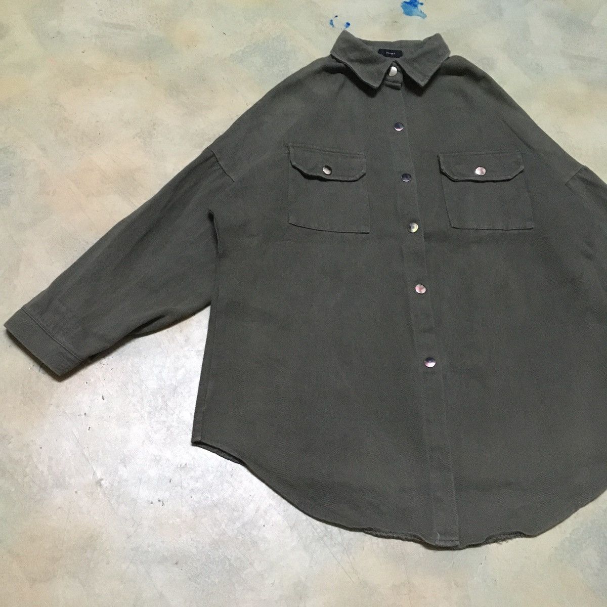 Japanese Brand Japanese Brand Military Army Olive green Button up Shirt Size US L / EU 52-54 / 3 - 2 Thumbnail