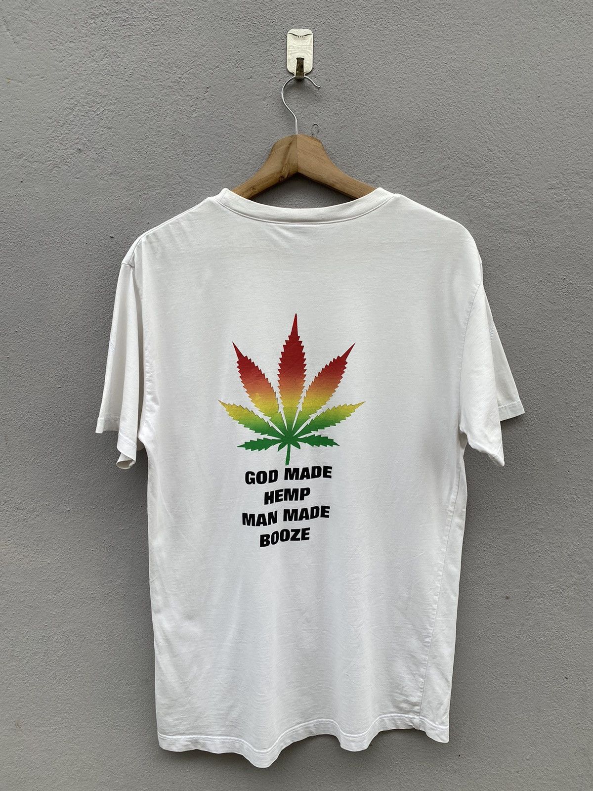 Japanese Brand × PPFM × Vintage Vintage 90’s PPFM Cannabis “God made HEMP, Man made BOOZE” Size US M / EU 48-50 / 2 - 1 Thumbnail