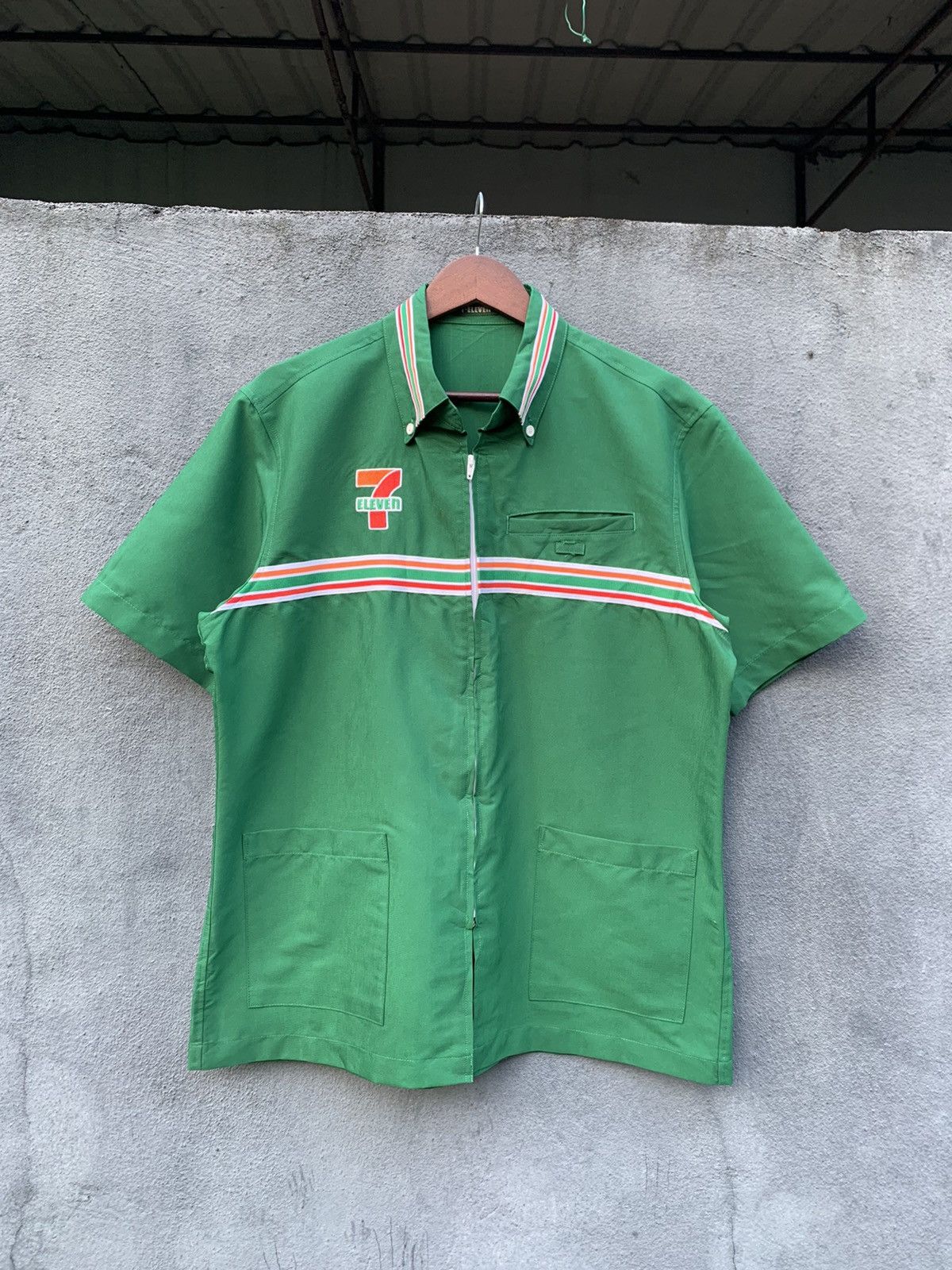 Japanese Brand 👹Vintage 7ELEVEN JAPAN UNIFORM Work Jacket Size US L / EU 52-54 / 3 - 6 Thumbnail