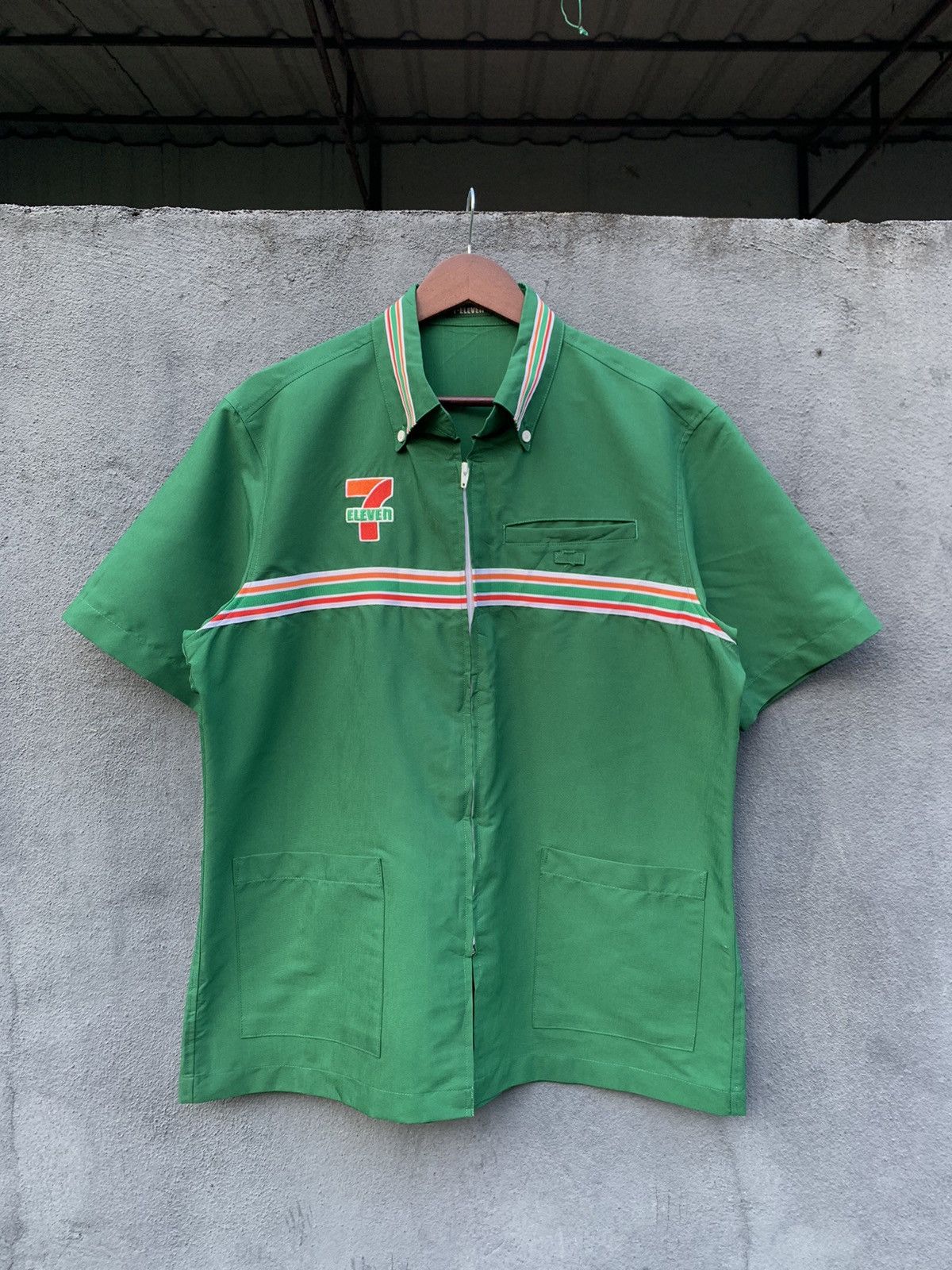 Japanese Brand 👹Vintage 7ELEVEN JAPAN UNIFORM Work Jacket Size US L / EU 52-54 / 3 - 3 Thumbnail