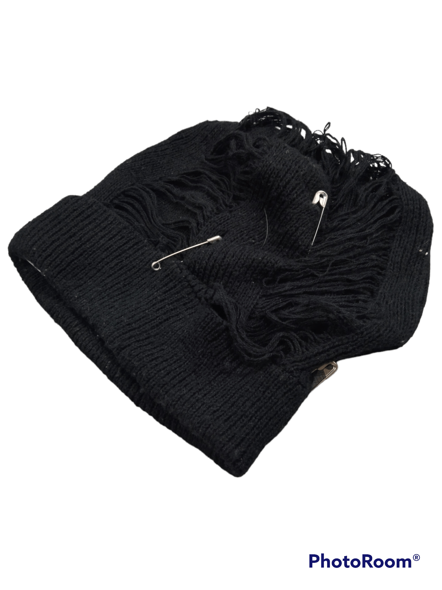 Japanese Brand THRASH ANARCHY BLACK BEANIE HAT Size ONE SIZE - 3 Thumbnail