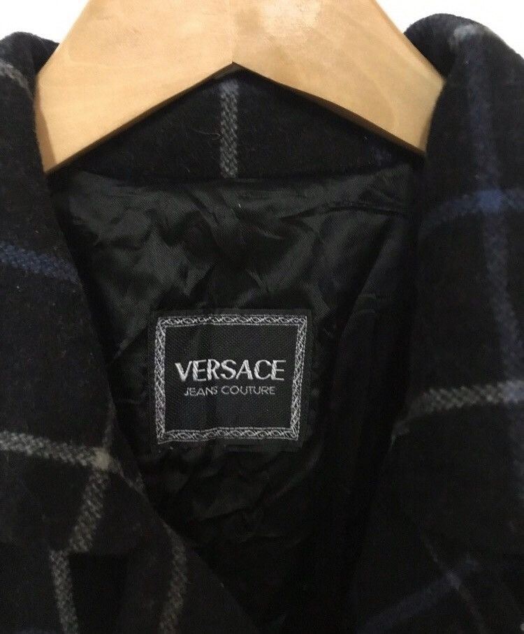 Versace Versace jeans couture tartan over coat jacket Size US L / EU 52-54 / 3 - 2 Thumbnail