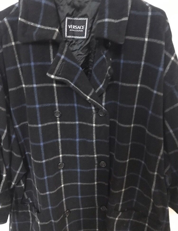 Versace Versace jeans couture tartan over coat jacket Size US L / EU 52-54 / 3 - 4 Thumbnail