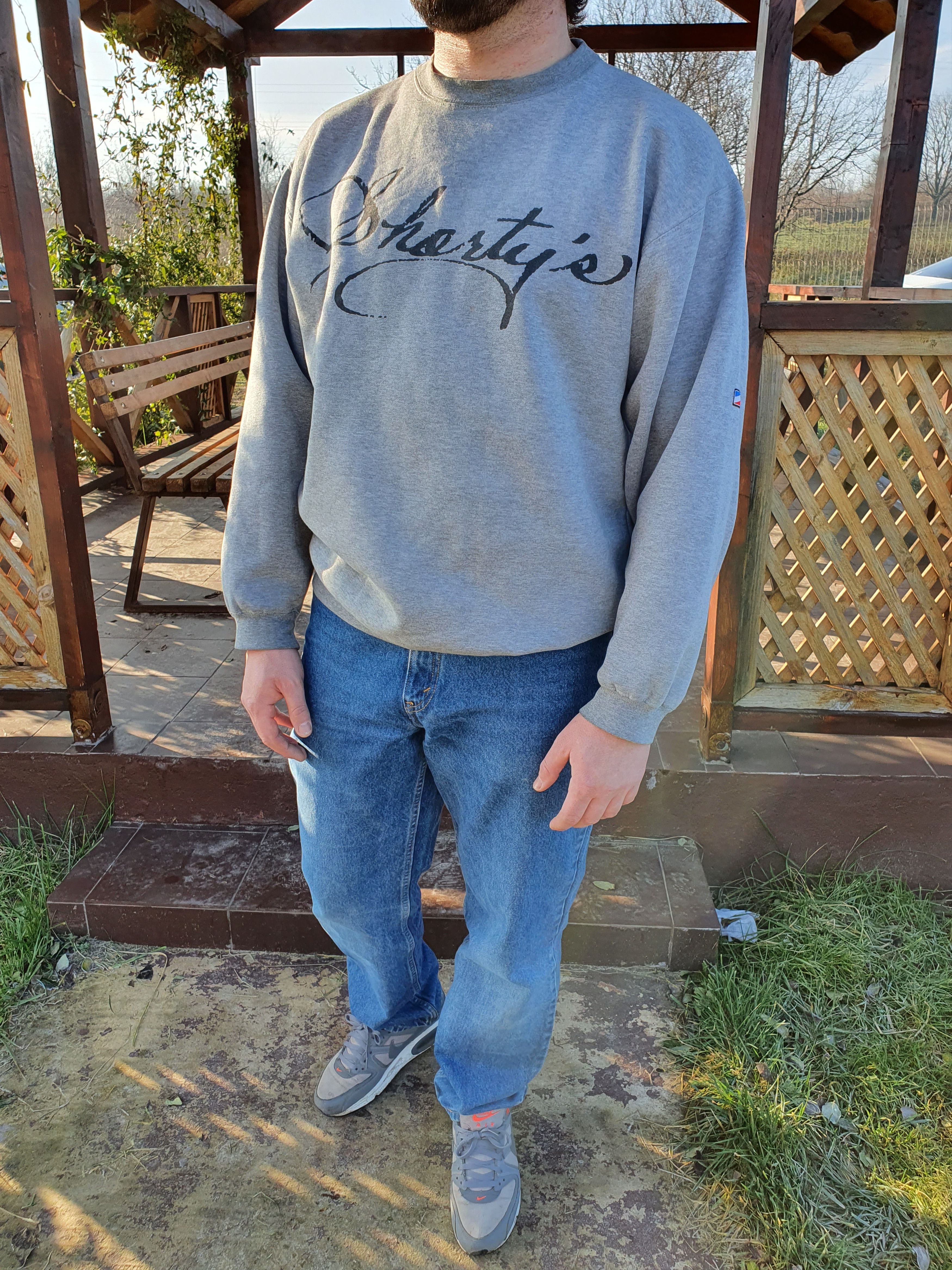Shorty's Skateboards × Vintage Rare Shorty's Calligraphy Big Logo Rare Sweatshirt Size US L / EU 52-54 / 3 - 2 Thumbnail
