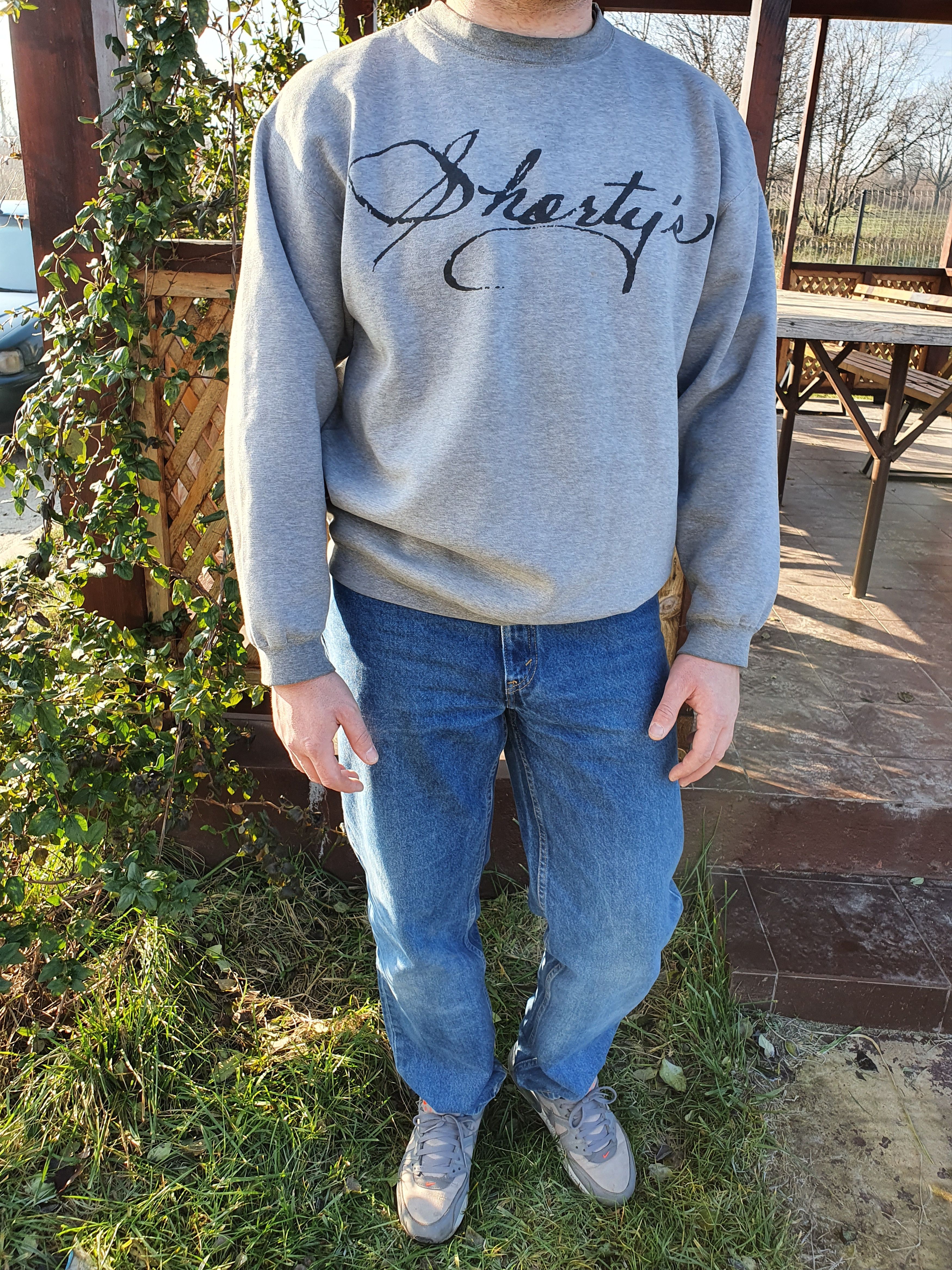 Shorty's Skateboards × Vintage Rare Shorty's Calligraphy Big Logo Rare Sweatshirt Size US L / EU 52-54 / 3 - 1 Thumbnail