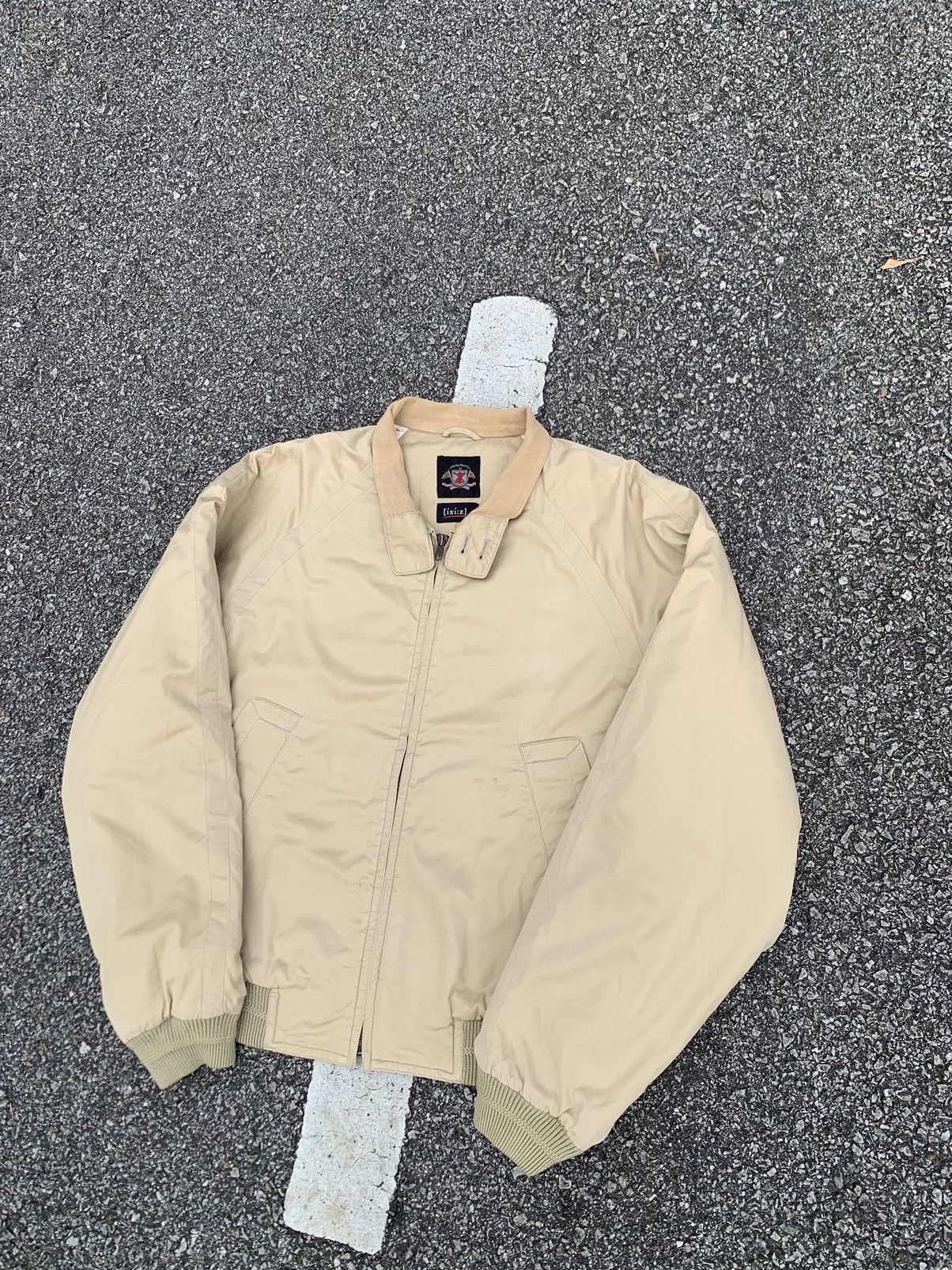 Vintage 🪖Vintage [ixi:z] Khakis Bomber Jacket Size US L / EU 52-54 / 3 - 2 Thumbnail