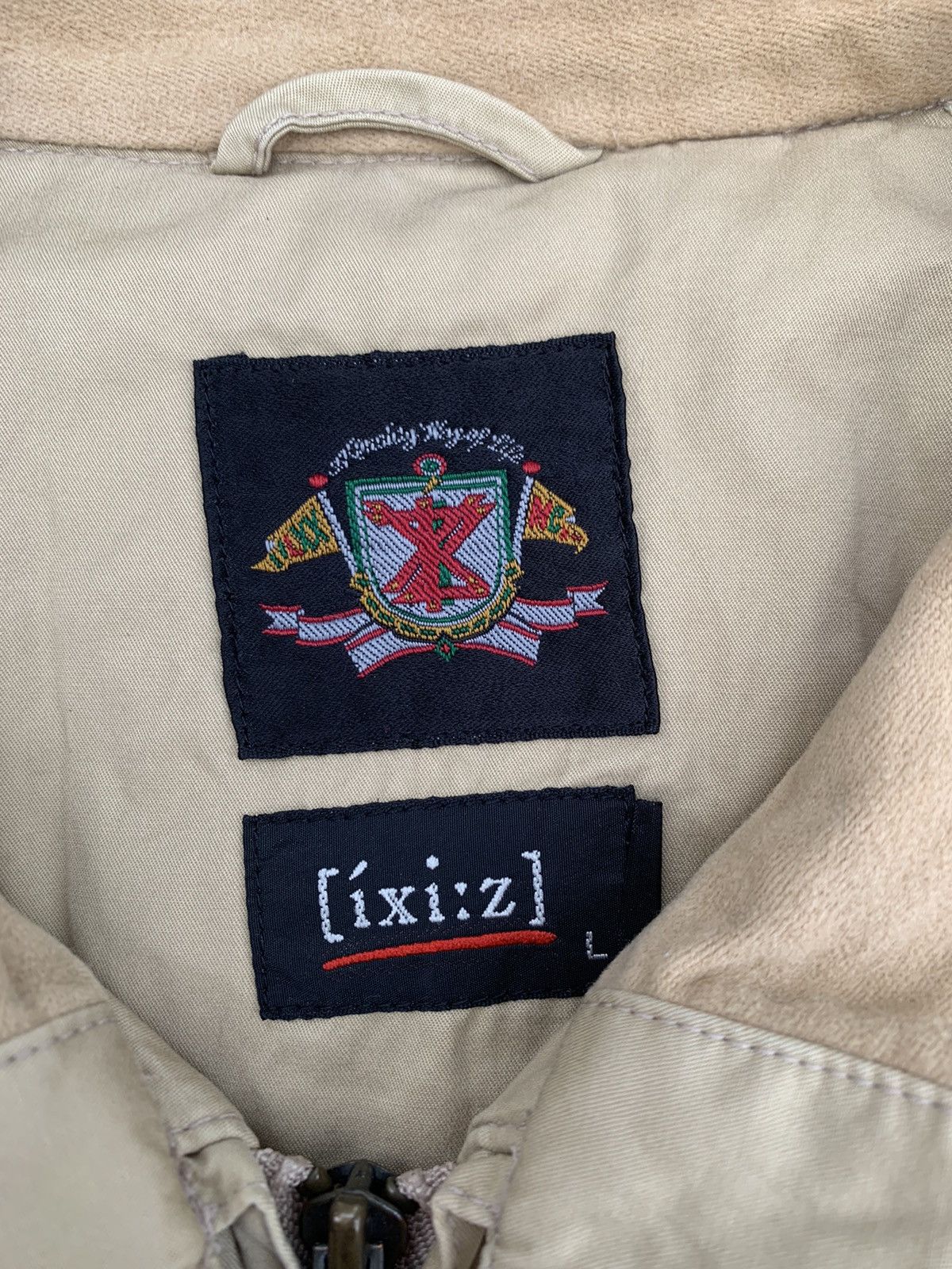 Vintage 🪖Vintage [ixi:z] Khakis Bomber Jacket Size US L / EU 52-54 / 3 - 11 Thumbnail