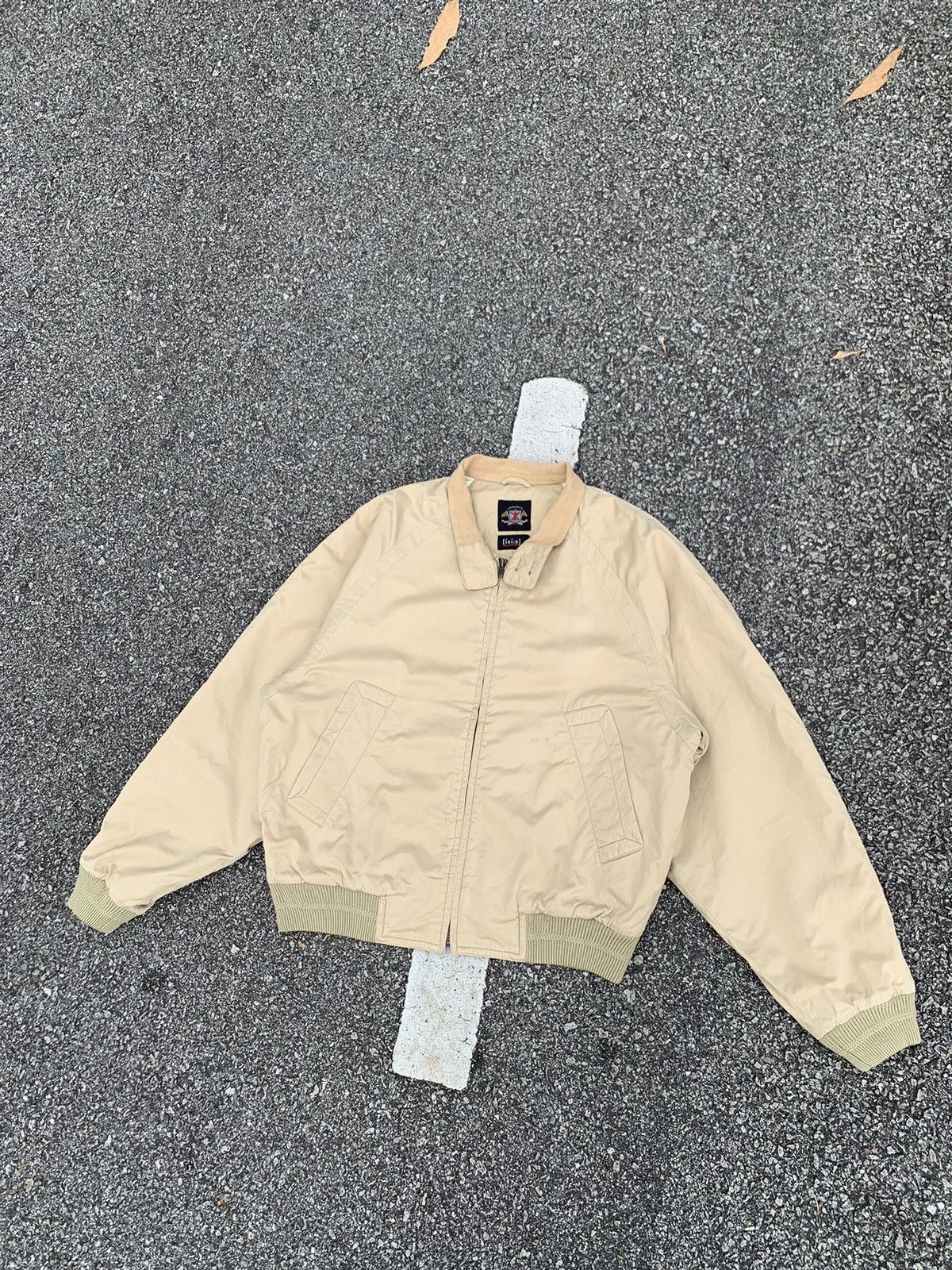 Vintage 🪖Vintage [ixi:z] Khakis Bomber Jacket Size US L / EU 52-54 / 3 - 5 Thumbnail