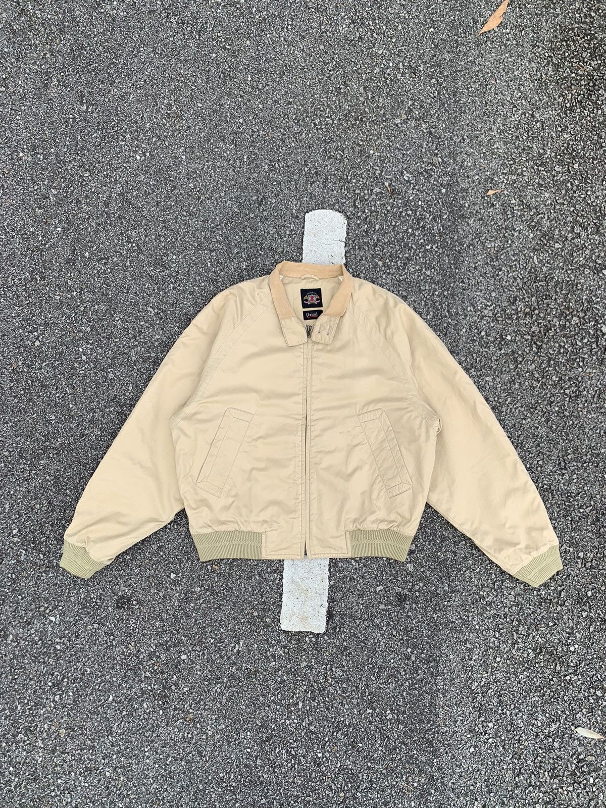 Vintage 🪖Vintage [ixi:z] Khakis Bomber Jacket Size US L / EU 52-54 / 3 - 3 Thumbnail