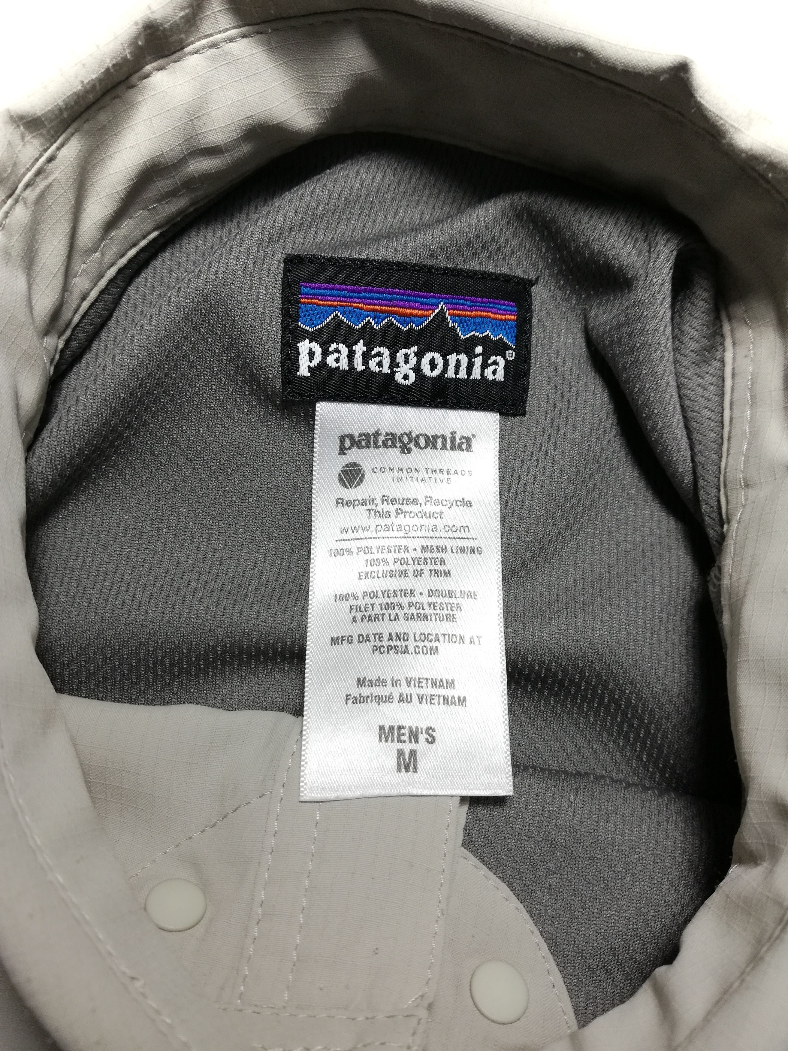 Patagonia × Vintage 🔥PATAGONIA Cream Double Pocket Button Up Plaid Polyester🔥 Size US M / EU 48-50 / 2 - 9 Thumbnail